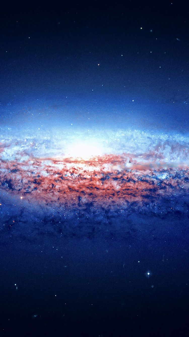 Via Lattea galassia blu notte, 1125x2436 Verticale, iPhone Pro