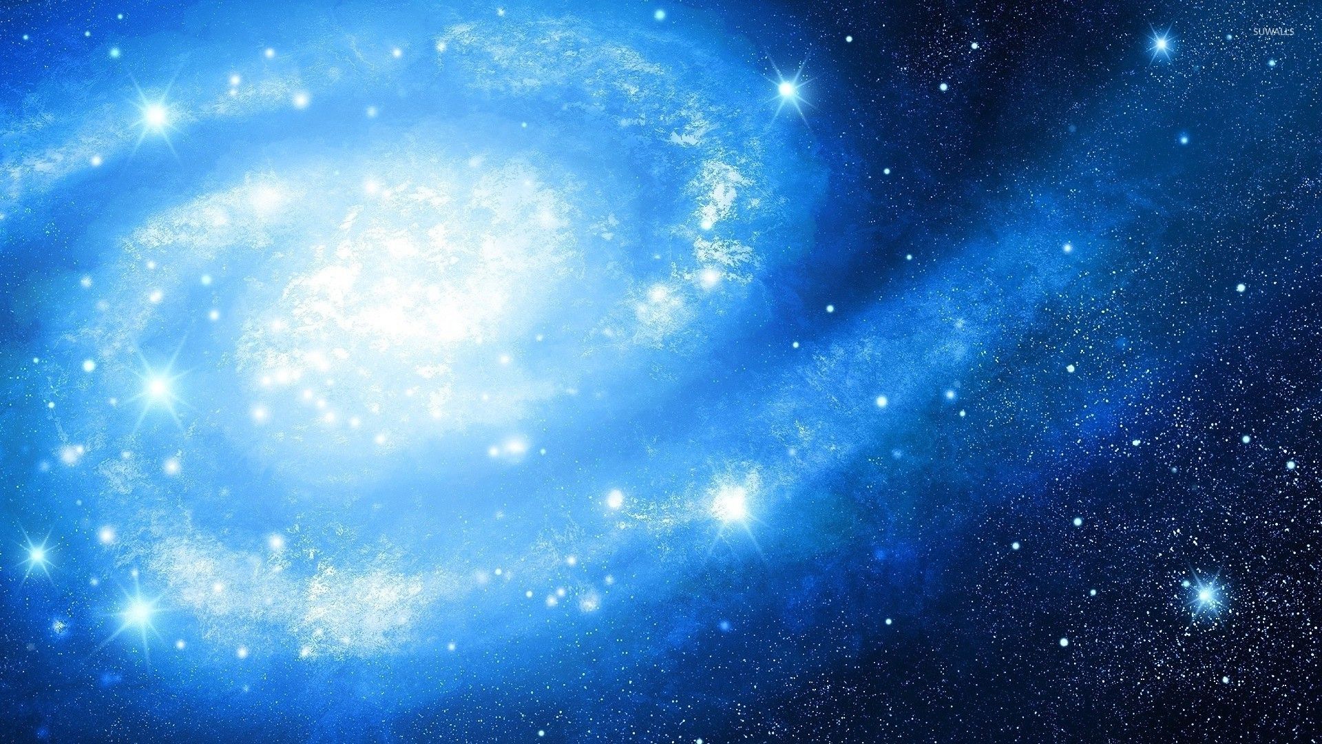 Galassia a spirale blu, 1920x1080 Full HD 1080p, Desktop