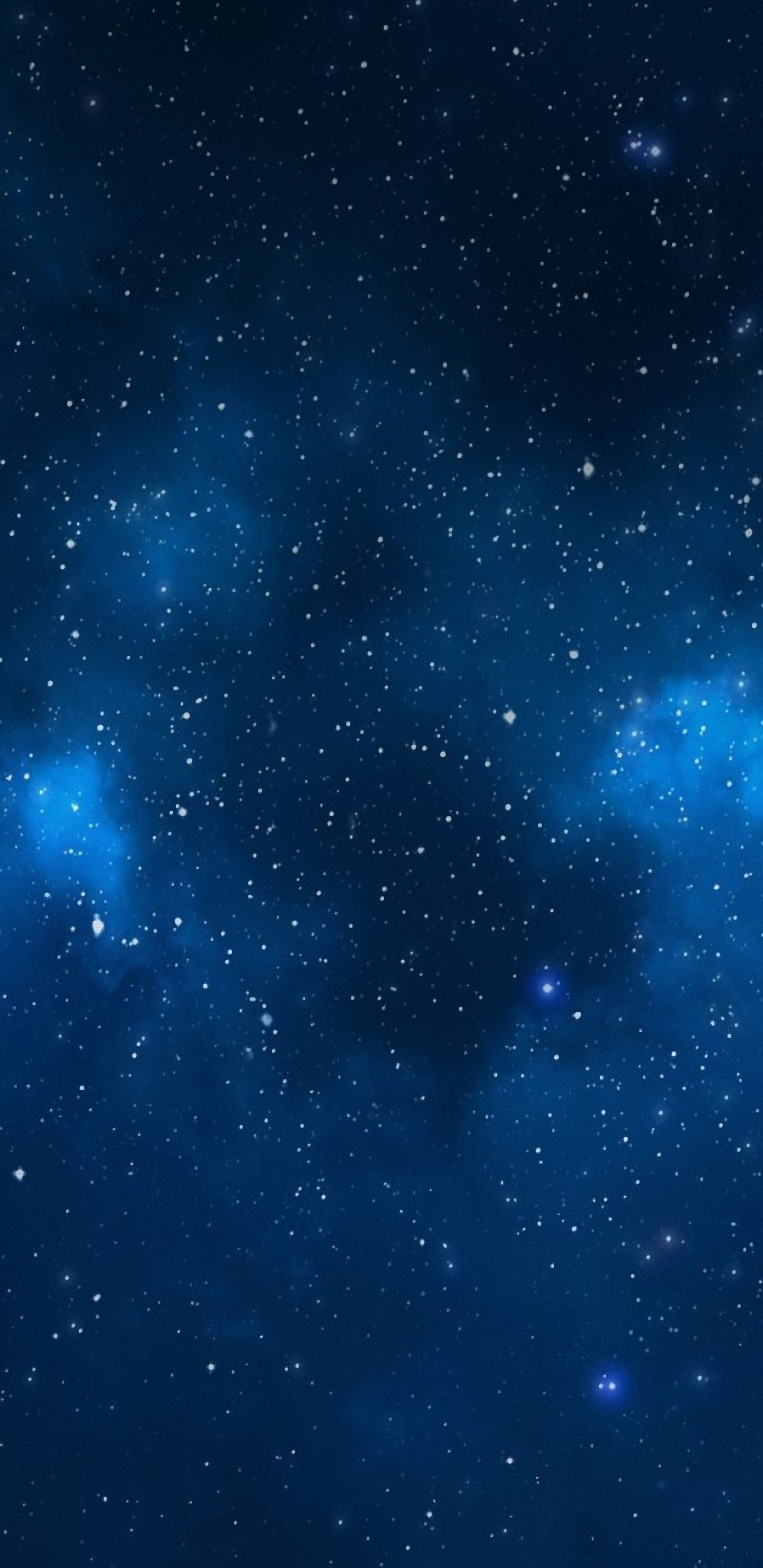 Galassia blu con stelle, 1440x2960 Verticale, Android