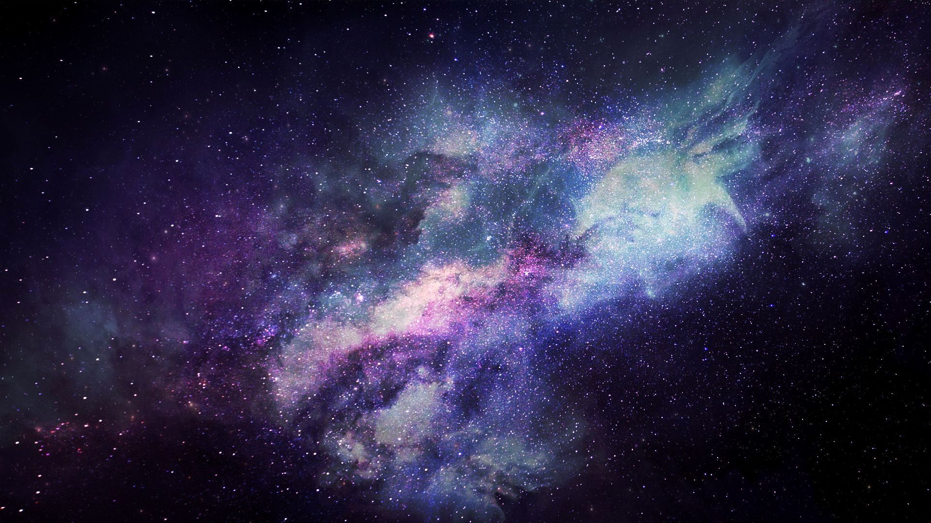 Nebulosa galassia viola stellata, 1080x1920 Verticale, Telefono