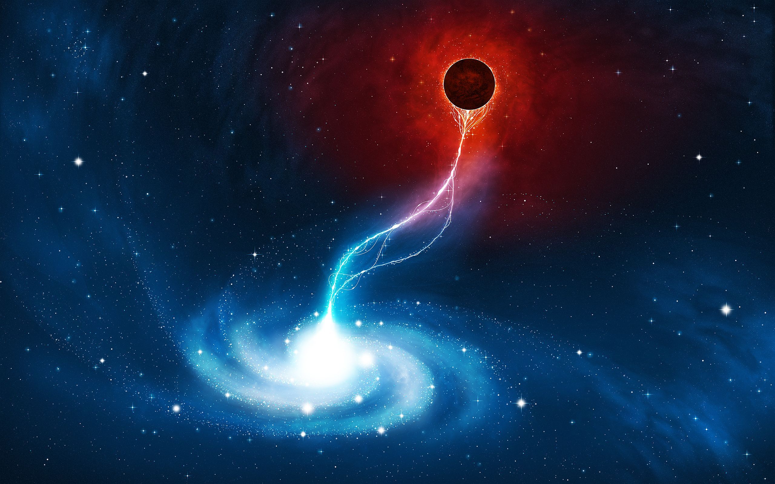 Galassia a spirale rosa turchese, 1600x1000 HD, Laptop