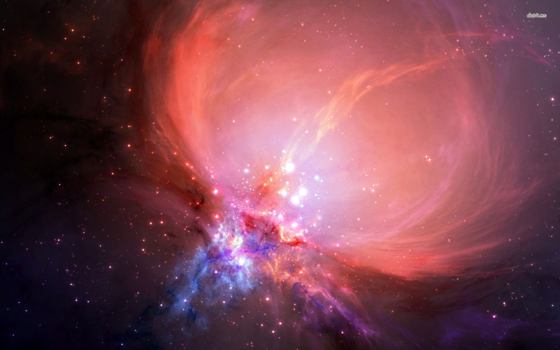 Galassia blu con stelle, 1920x1080 Full HD, Desktop