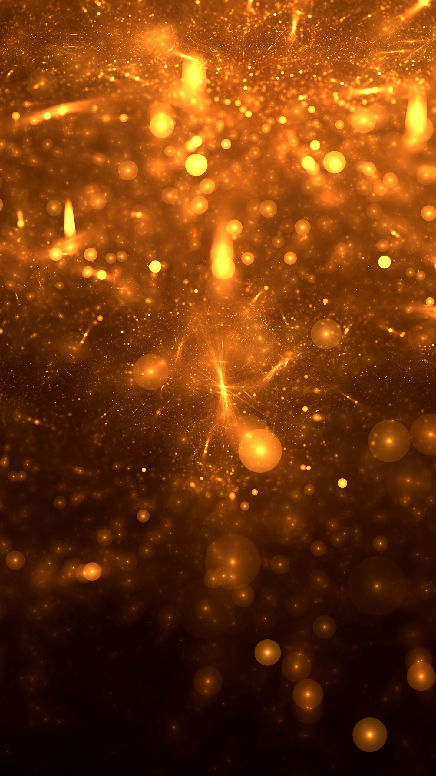 Particelle dorate scintillanti astratte, 1440x2560 Full HD Verticale, Galaxy A