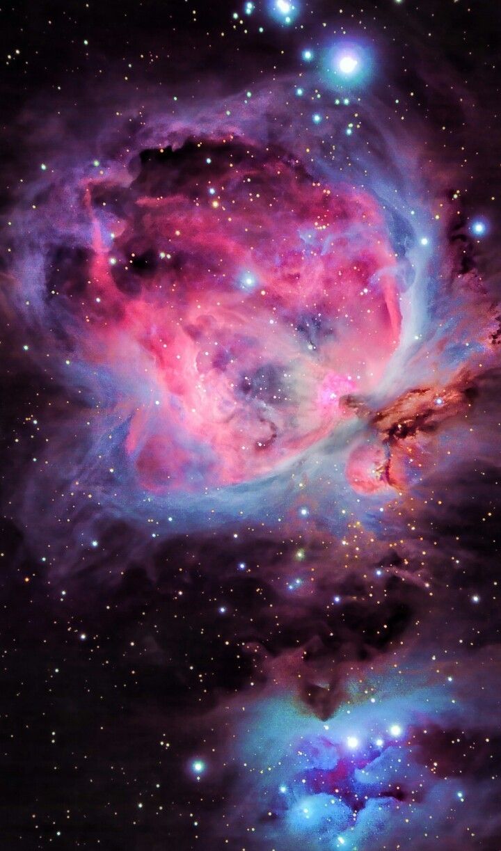 Nebulosa galassia rosa viola, 720x1223 Verticale, Telefono