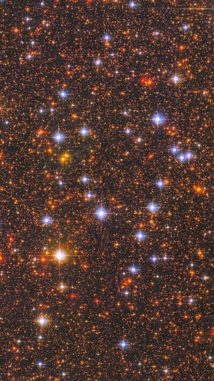 Galassia stellata toni dorati, 720x1280 Verticale, Telefono