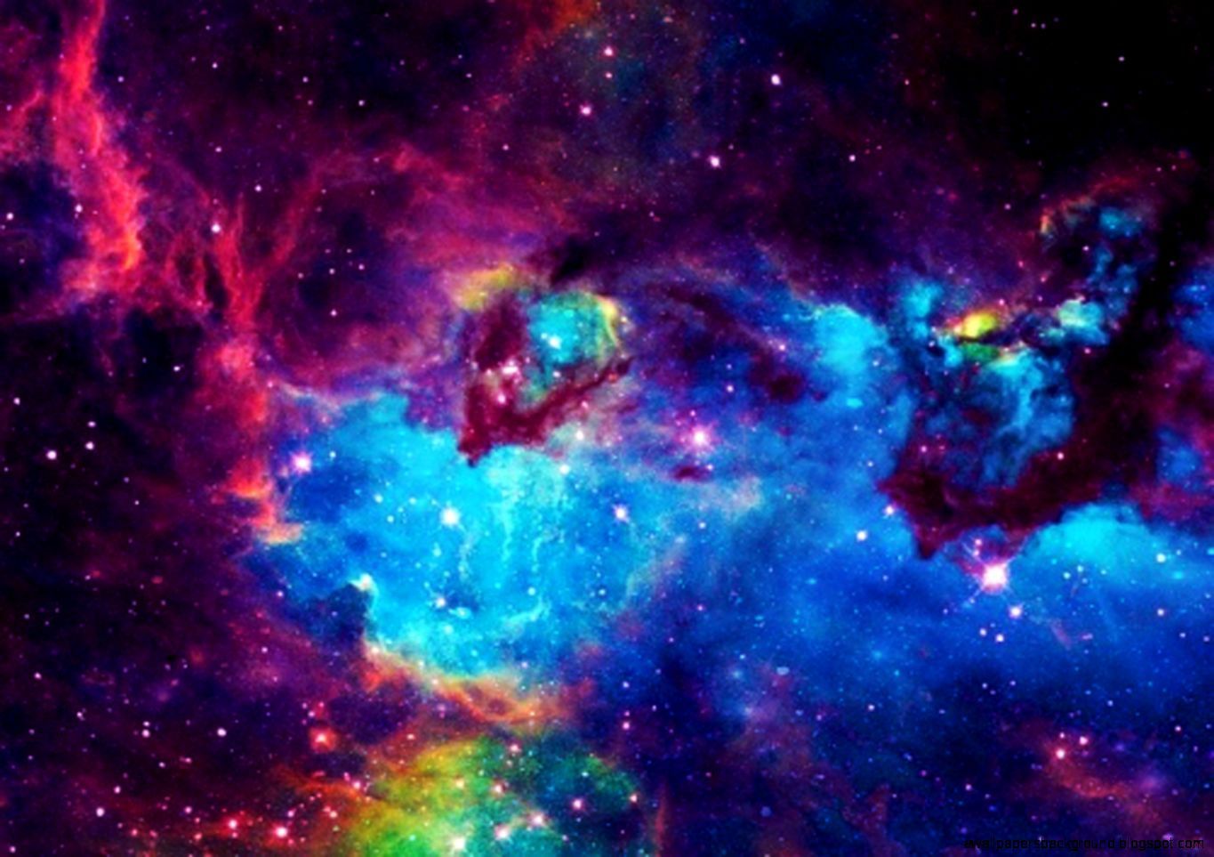 Nebulosa galassia rosa e blu, 1920x1200 WUXGA, PC
