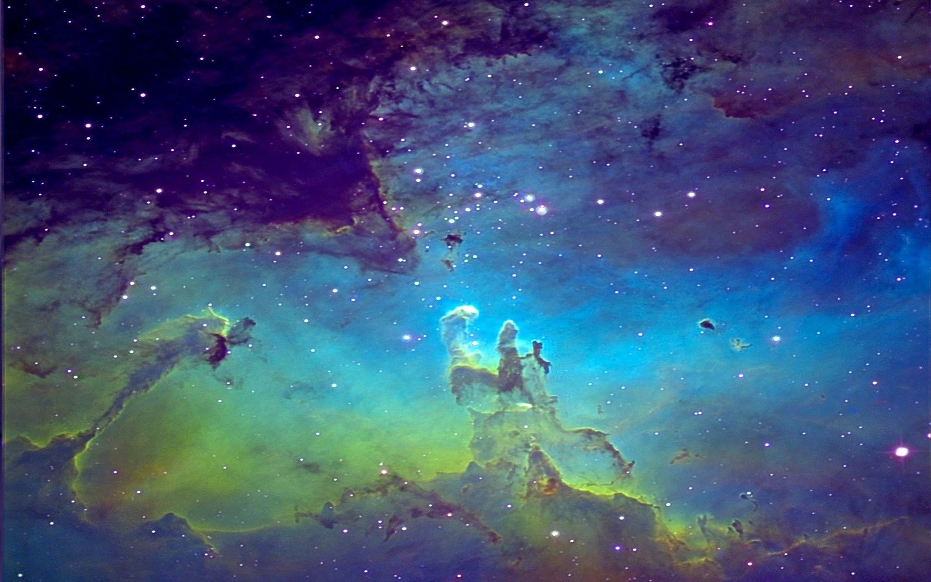Galassia nebulosa viola e blu, 1216x952 HD, Laptop