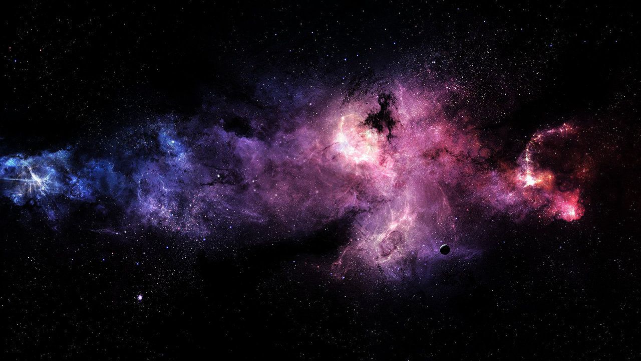 Nebulosa galassia blu verde, 1920x1200 WUXGA, Desktop