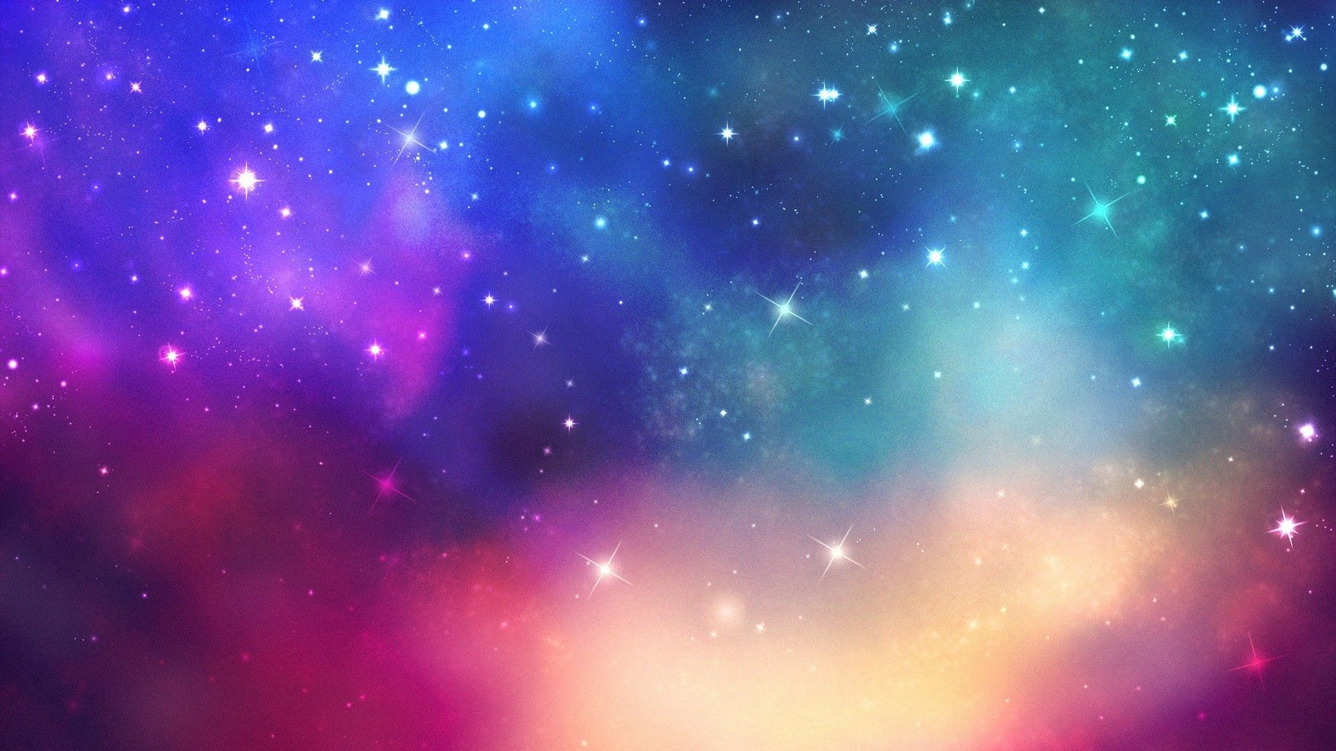 Nebulosa colorata nello spazio, 1280x1920 Full HD Verticale, iPhone Plus