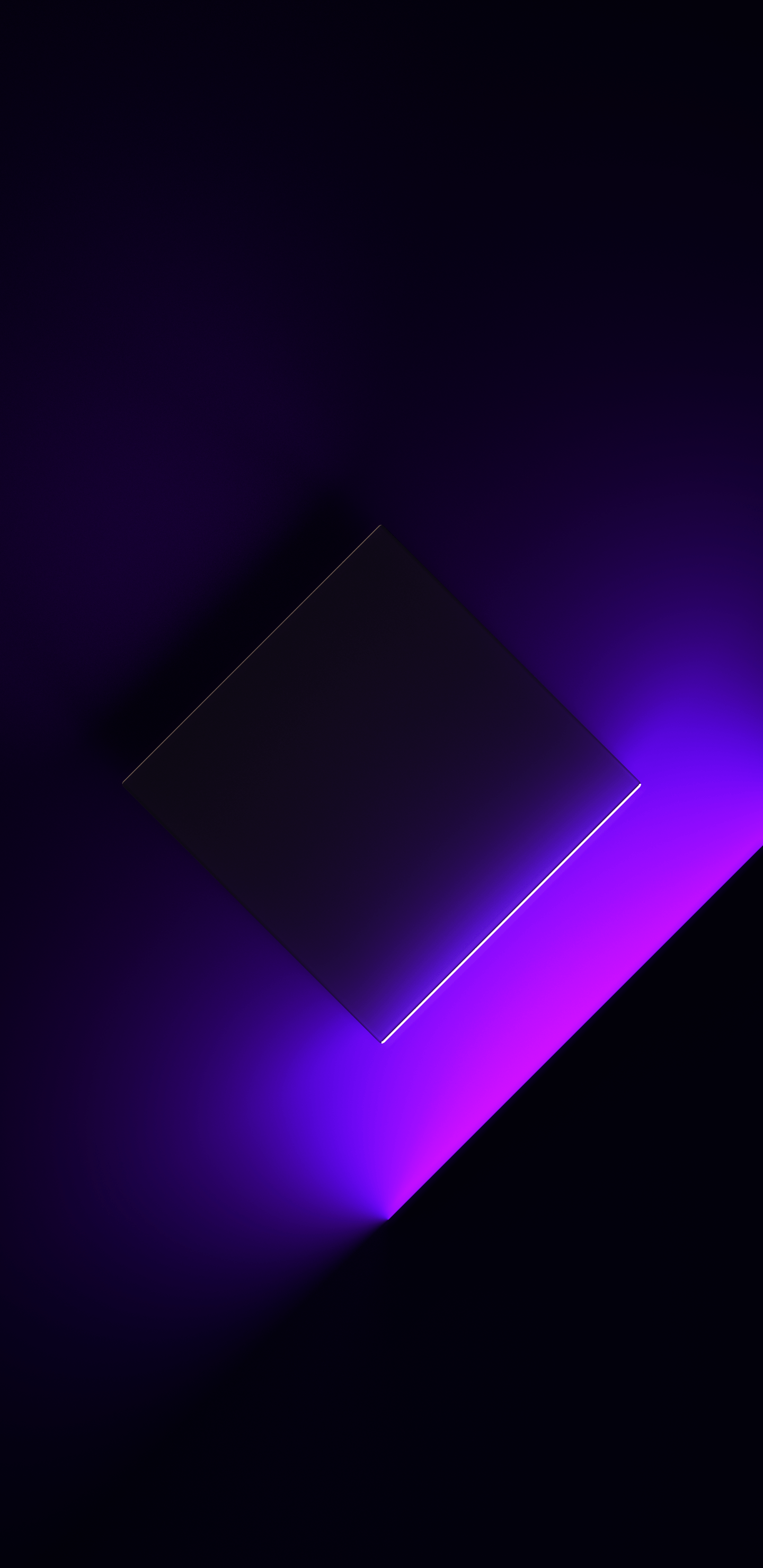 Cubo nero luce viola, 1440x2960 Full HD Verticale, Galaxy S