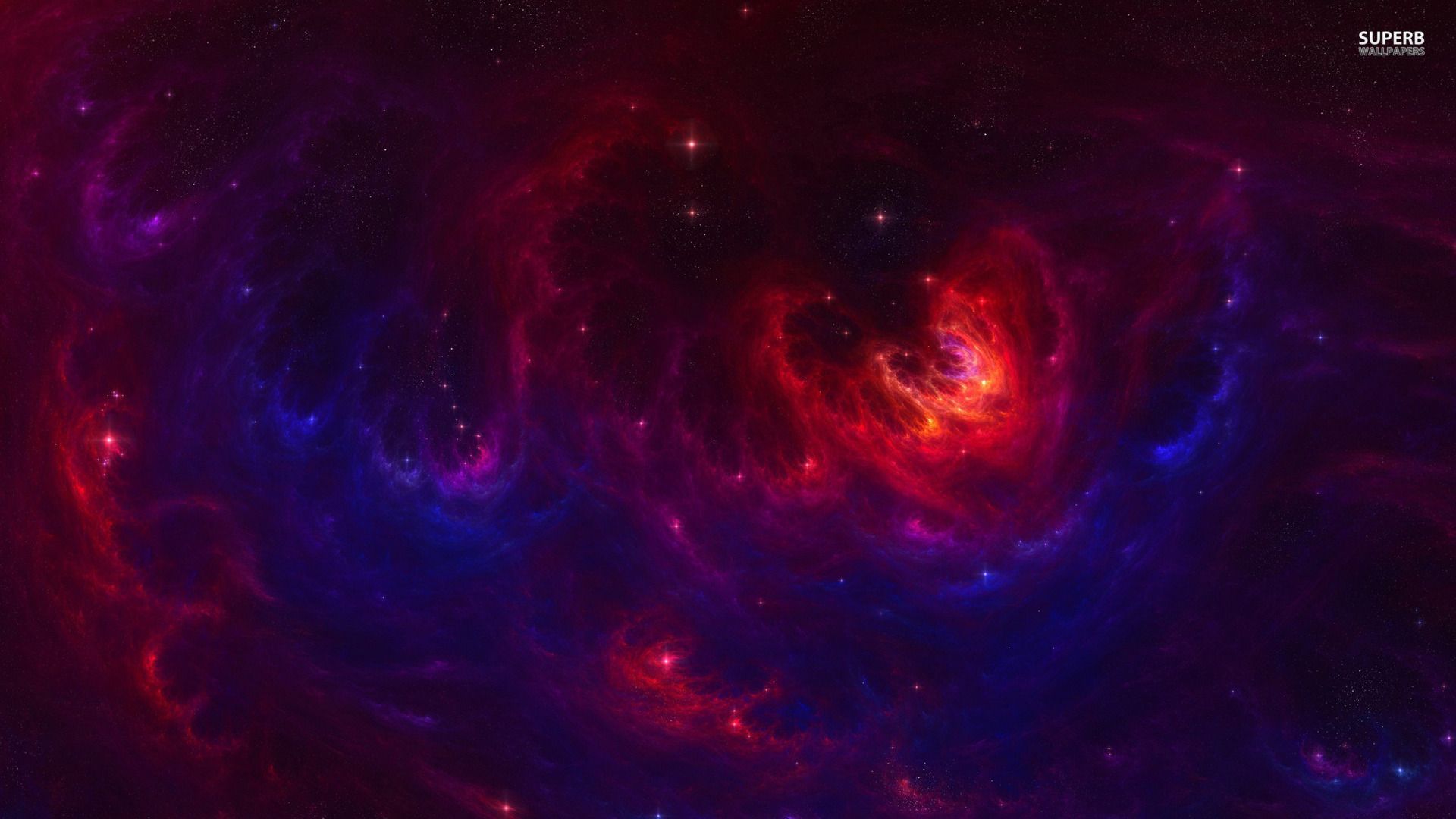 Galassia rossa e blu, 1920x1080 Full HD 1080p, PC Desktop