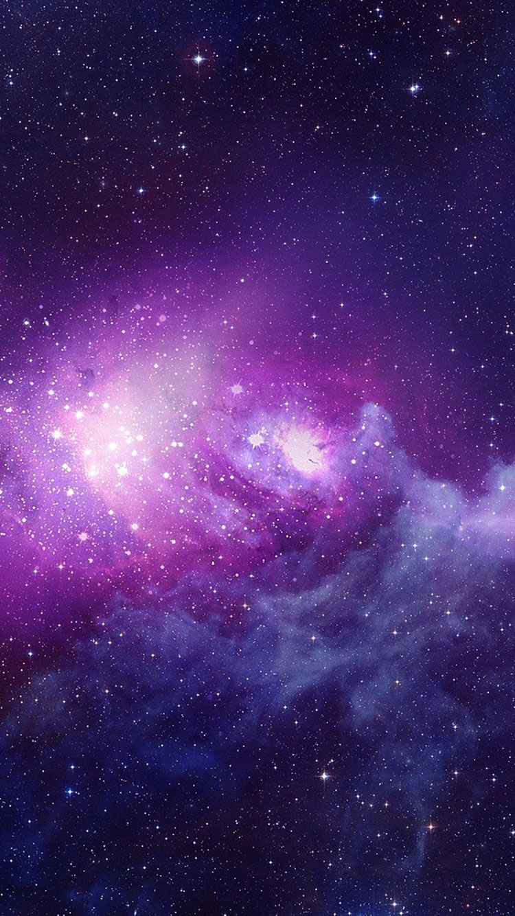 Nebulosa viola stellata, 750x1334 Verticale, Mobile