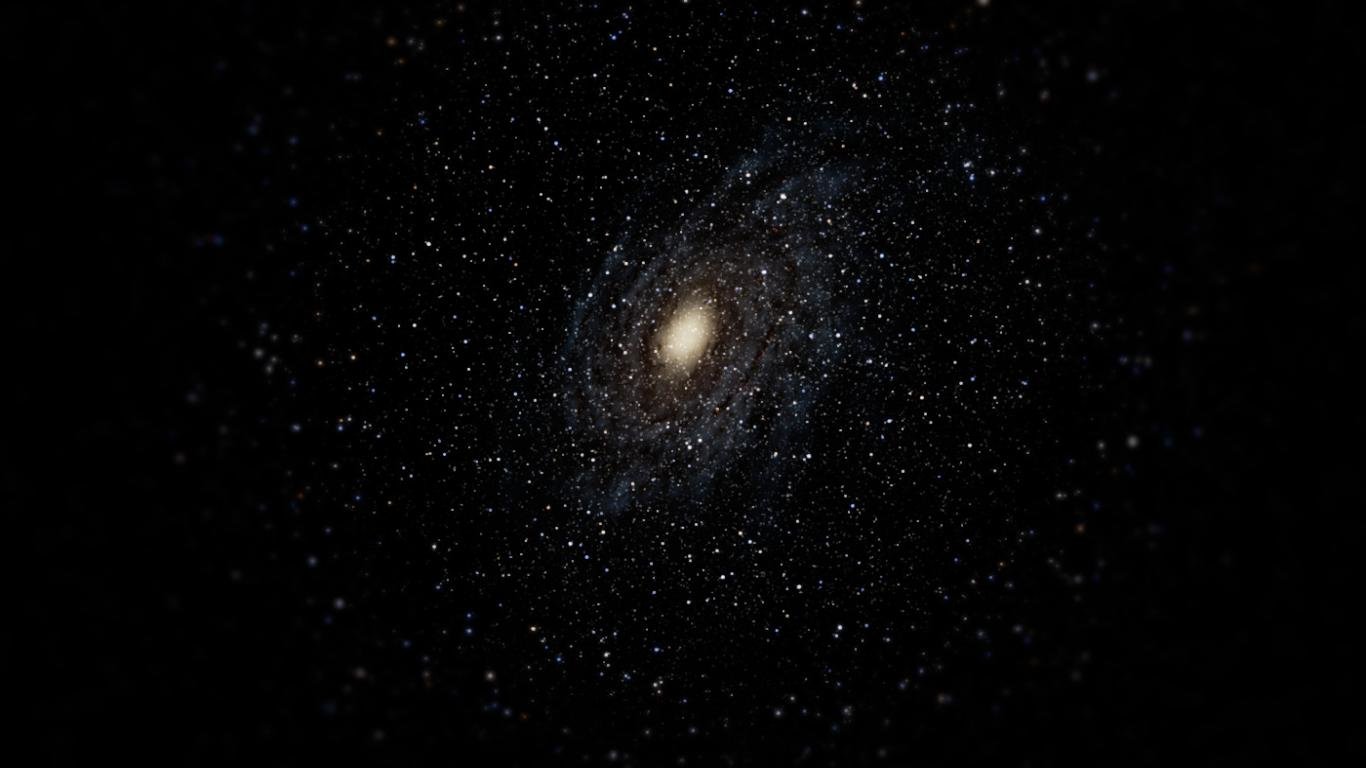 Galassia stellata cielo notturno, 1366x768 HD, MacBook Pro