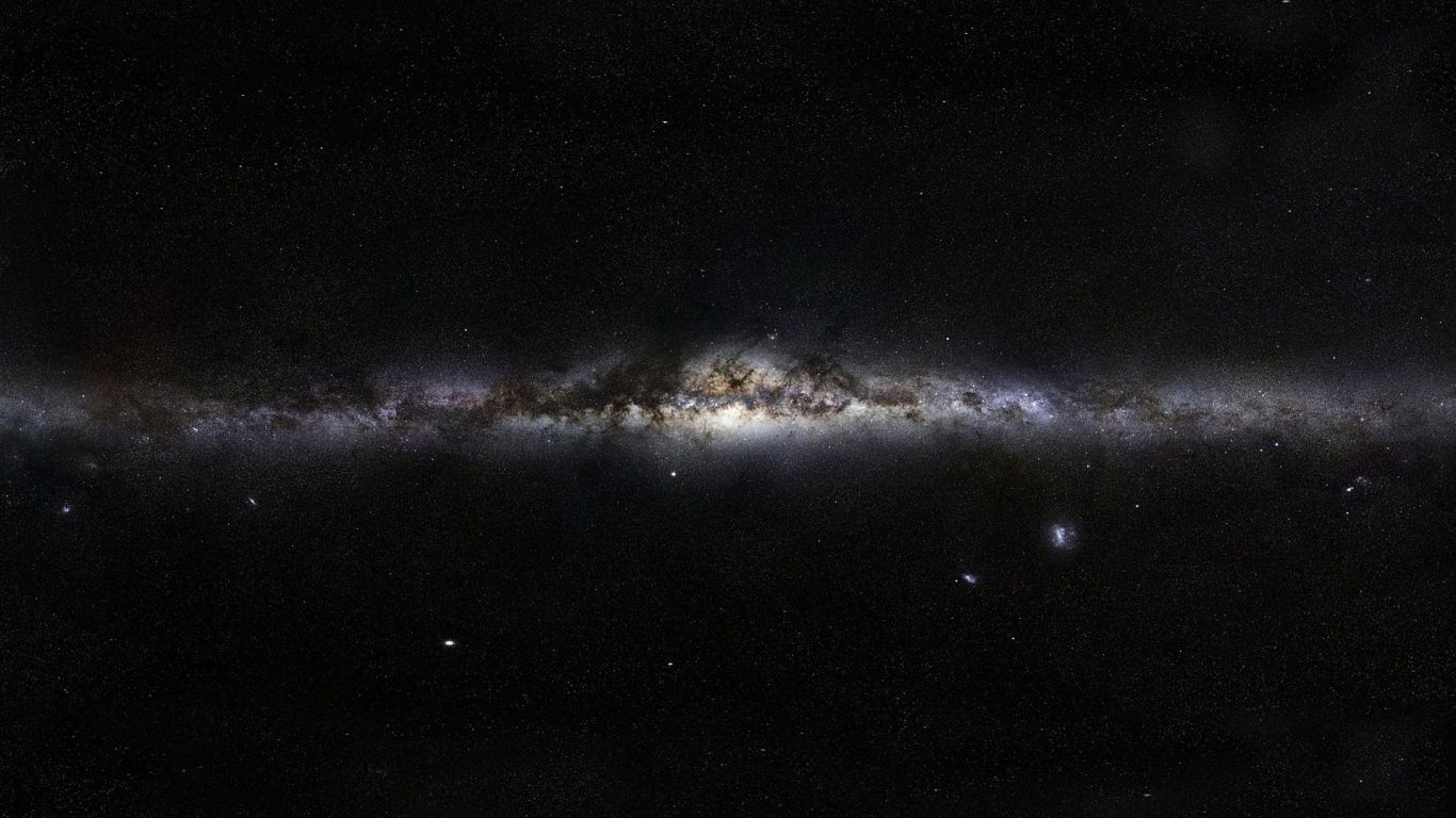 Via Lattea scura con stelle, 1366x768 HD, Acer Nitro