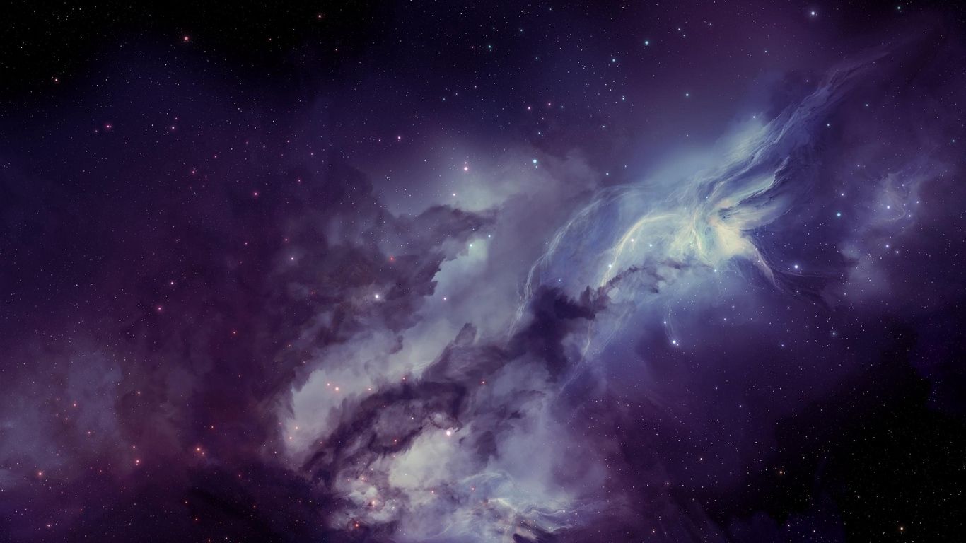 Galassia blu con stelle, 1920x1080 Full HD 1080p, ROG Asus Laptop