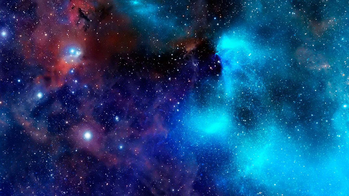 Galassia nebulosa colorata stelle, 2500x1562 alta risoluzione, Ultrabook