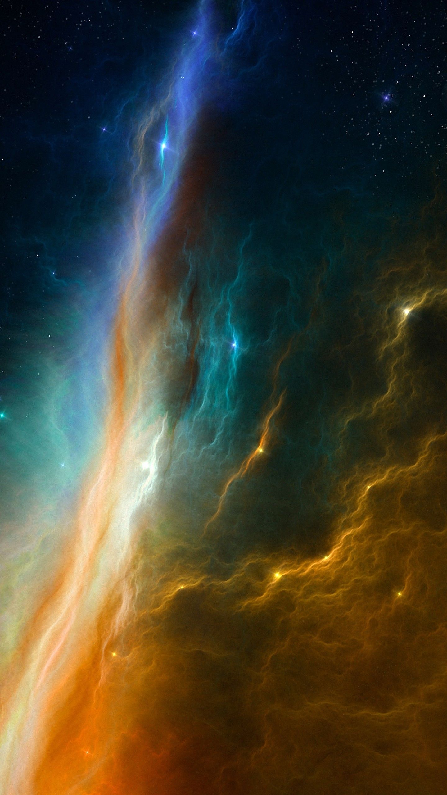 Nebulosa pilastri creazione spazio, 1080x1920 Full HD Verticale, Smartphone