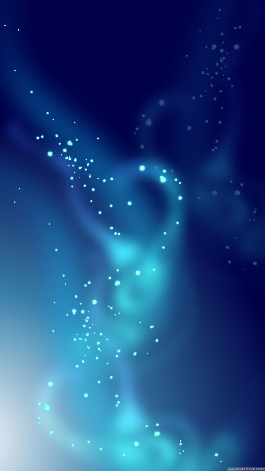 Galassia blu astratta particelle, 1080x1920 Full HD Verticale, iPhone
