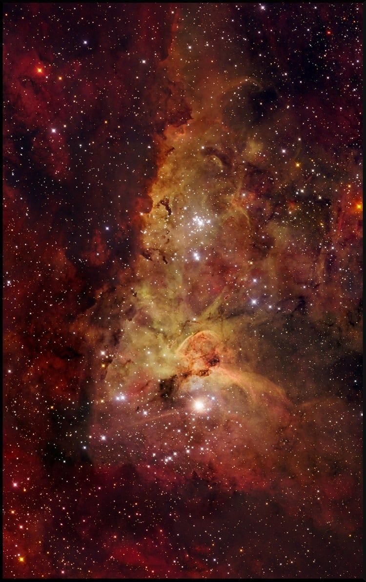 Nebulosa rossa con stelle, 750x1334 Full HD Verticale, iPhone