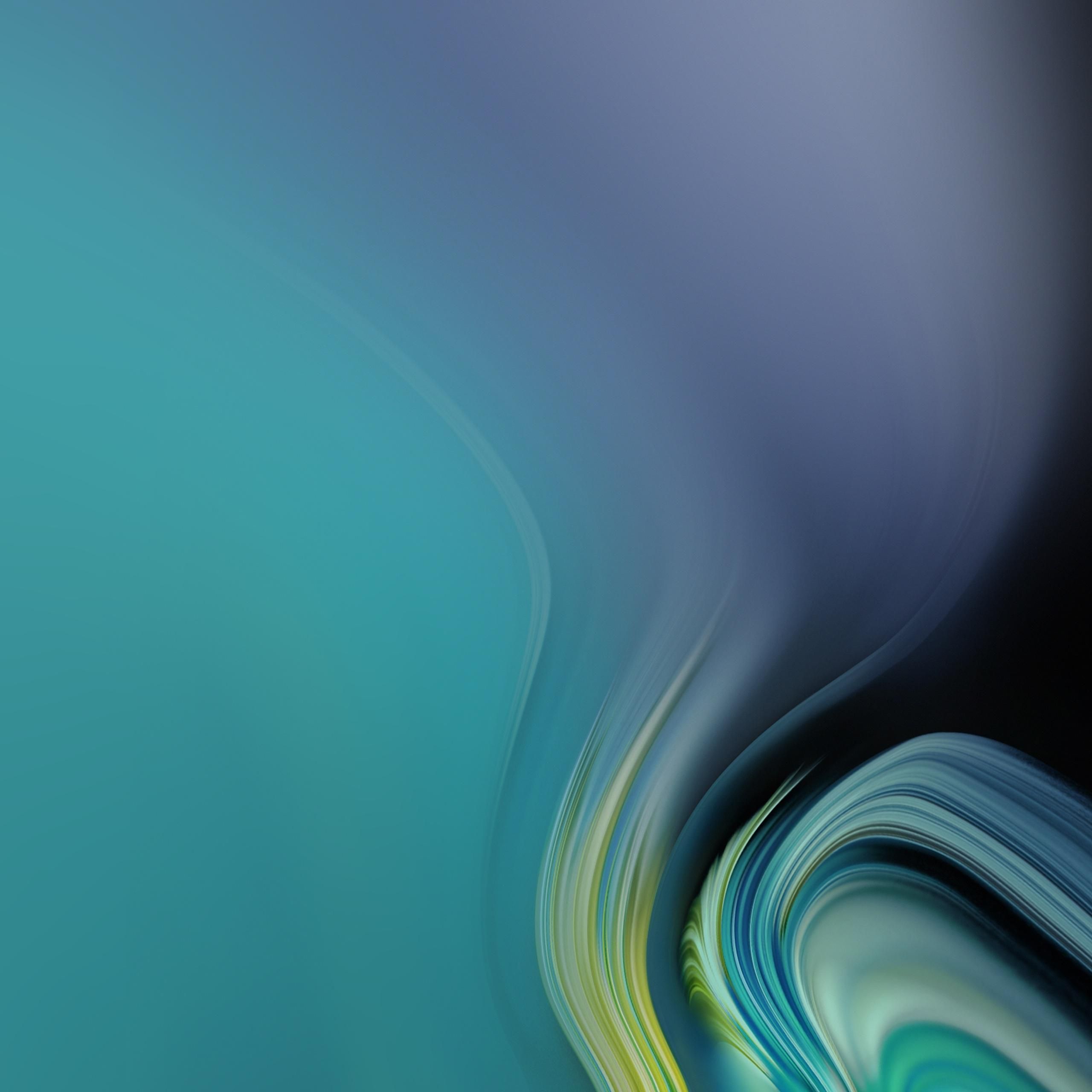 Onde astratte blu turchese, 2560x2560 2K, Laptop