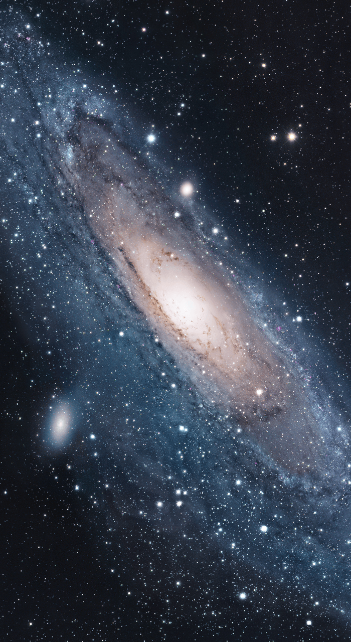 Galassia di Andromeda spirale, 700x1280 Verticale, Android