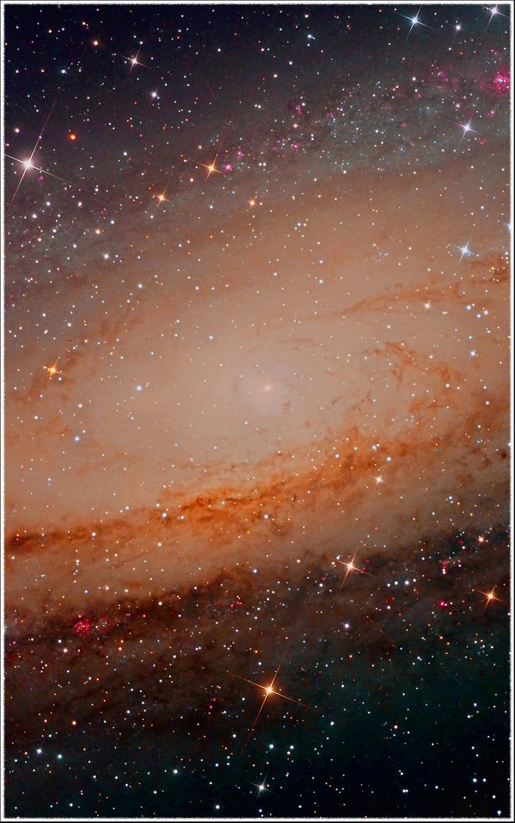 Nebulosa arancione e blu, 2160x3840 Full HD Verticale, iPhone