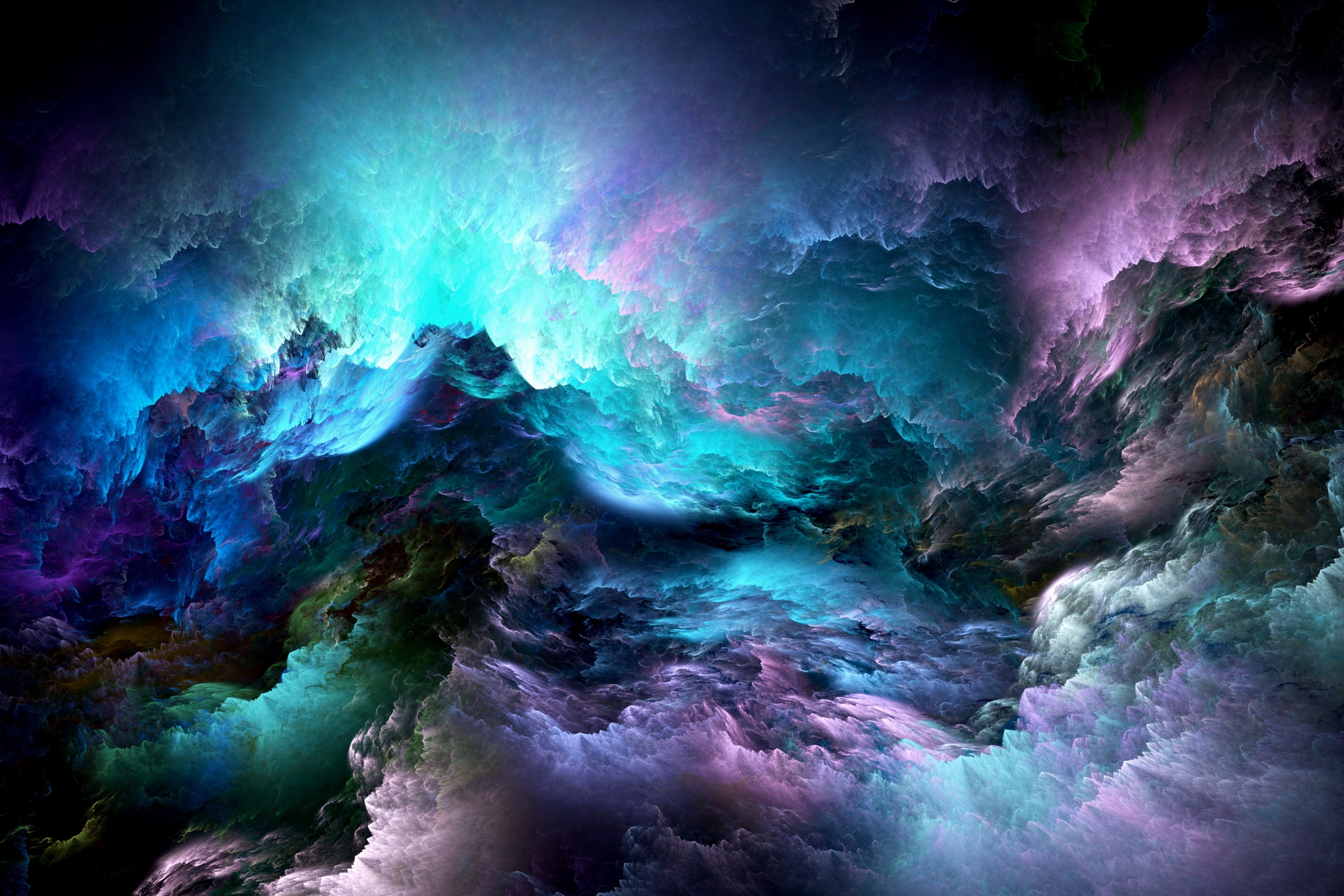 Nebulosa nuvole colorate psichedeliche, 6000x4000 Ultra HD, 4K TV