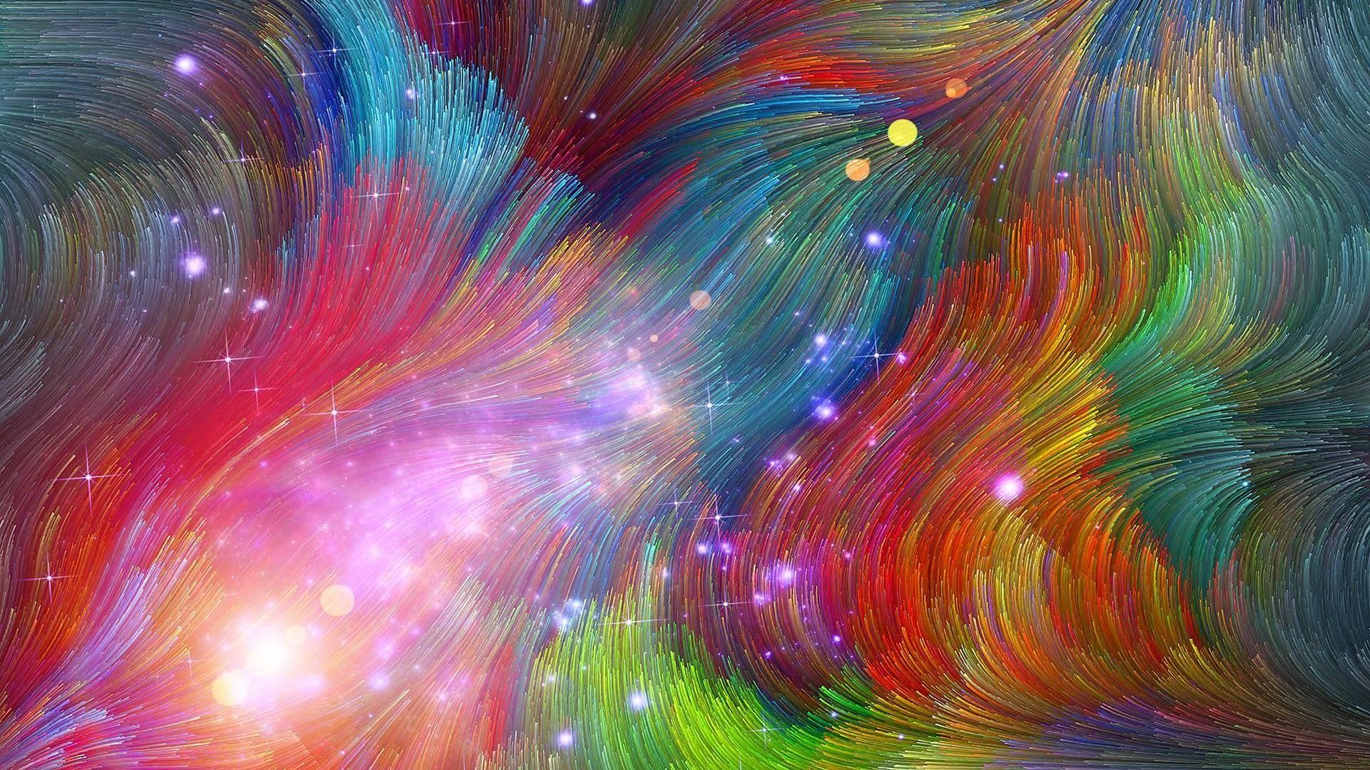 Galassia psichedelica multicolore vorticosa, 1920x1080 1080p, Desktop