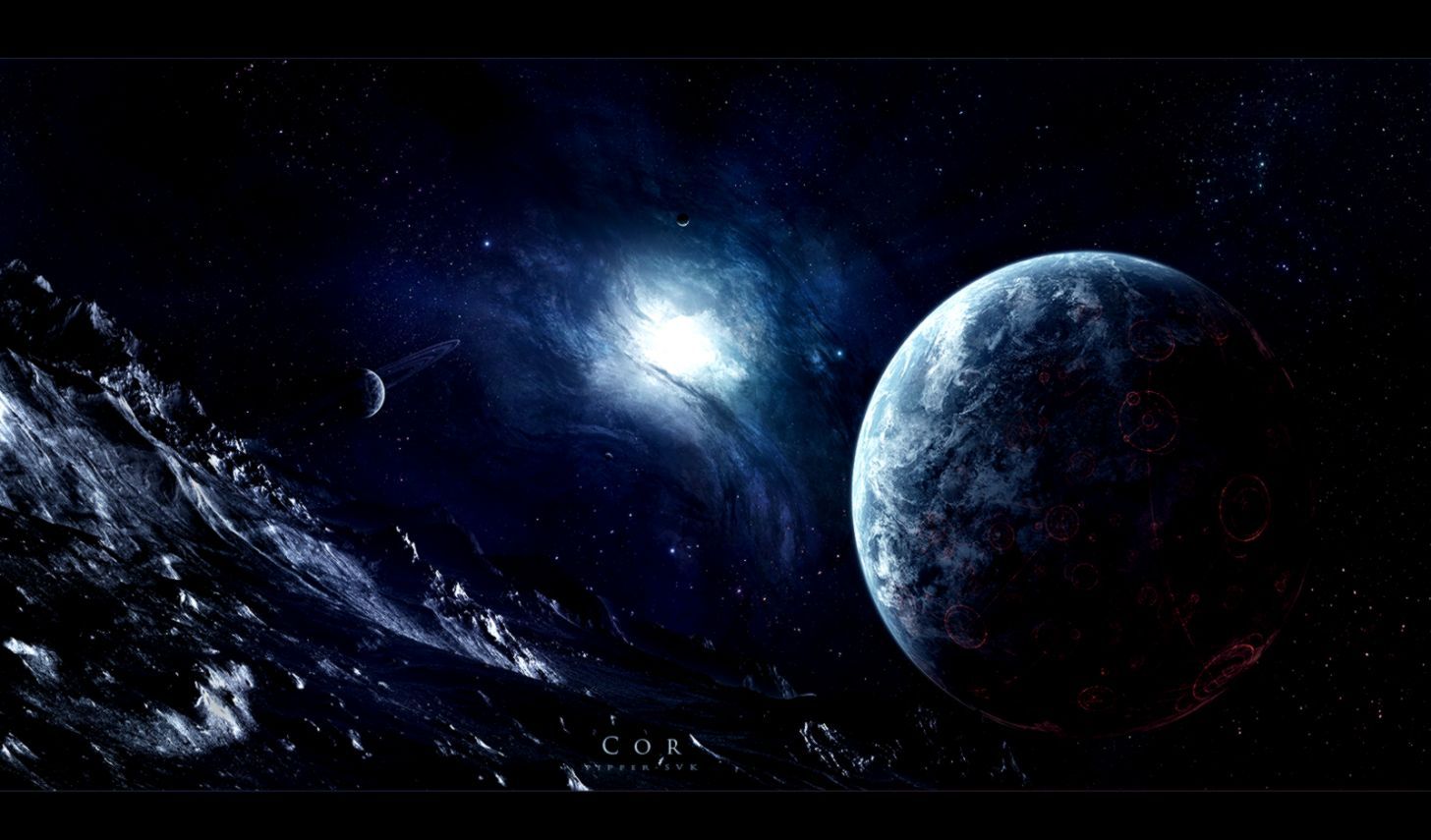 Pianeta e nebulosa spaziale, 1456x855 HD, Desktop