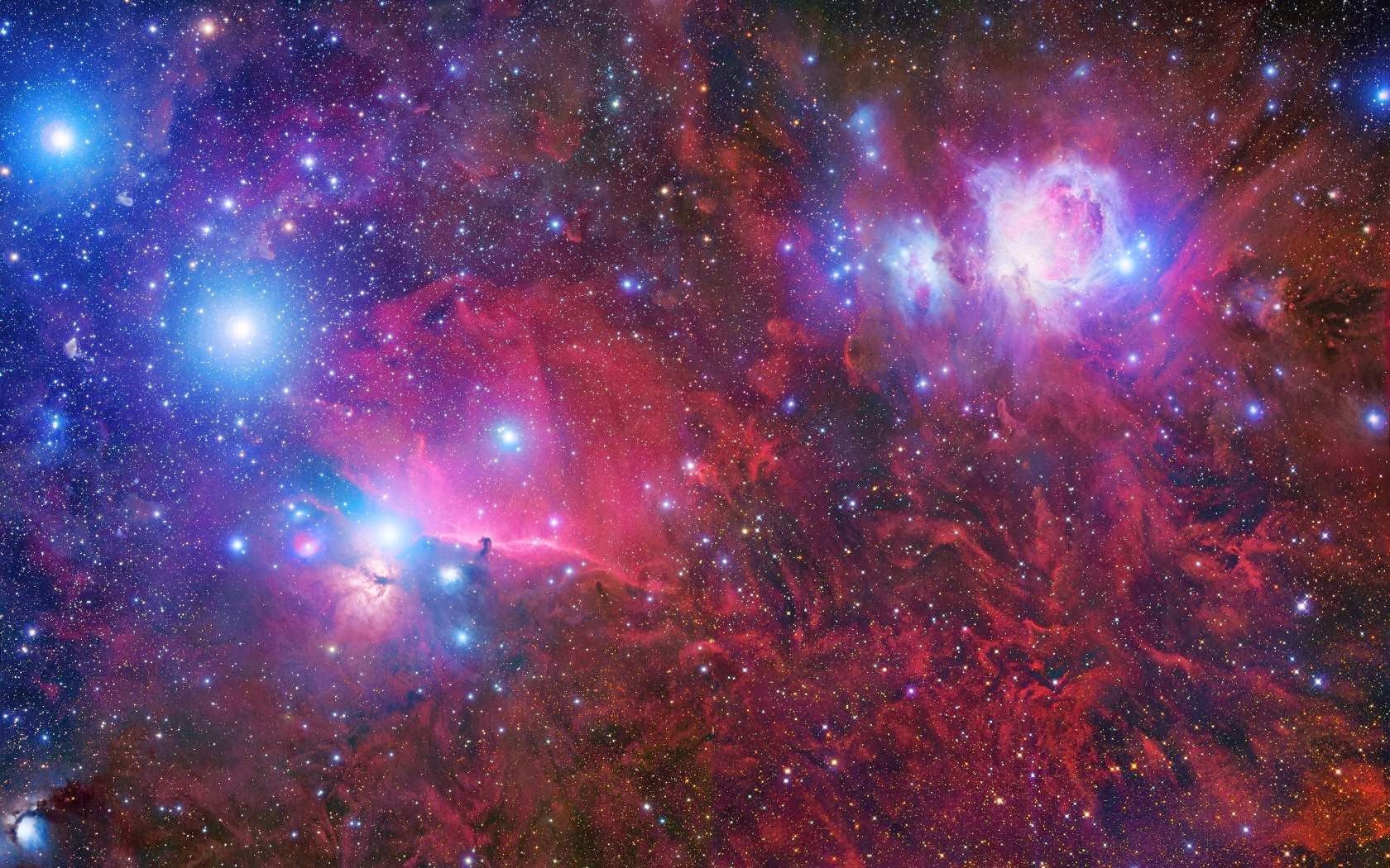 Nebulosa spaziale rosa viola, 1680x1050 HD Ready, Desktop