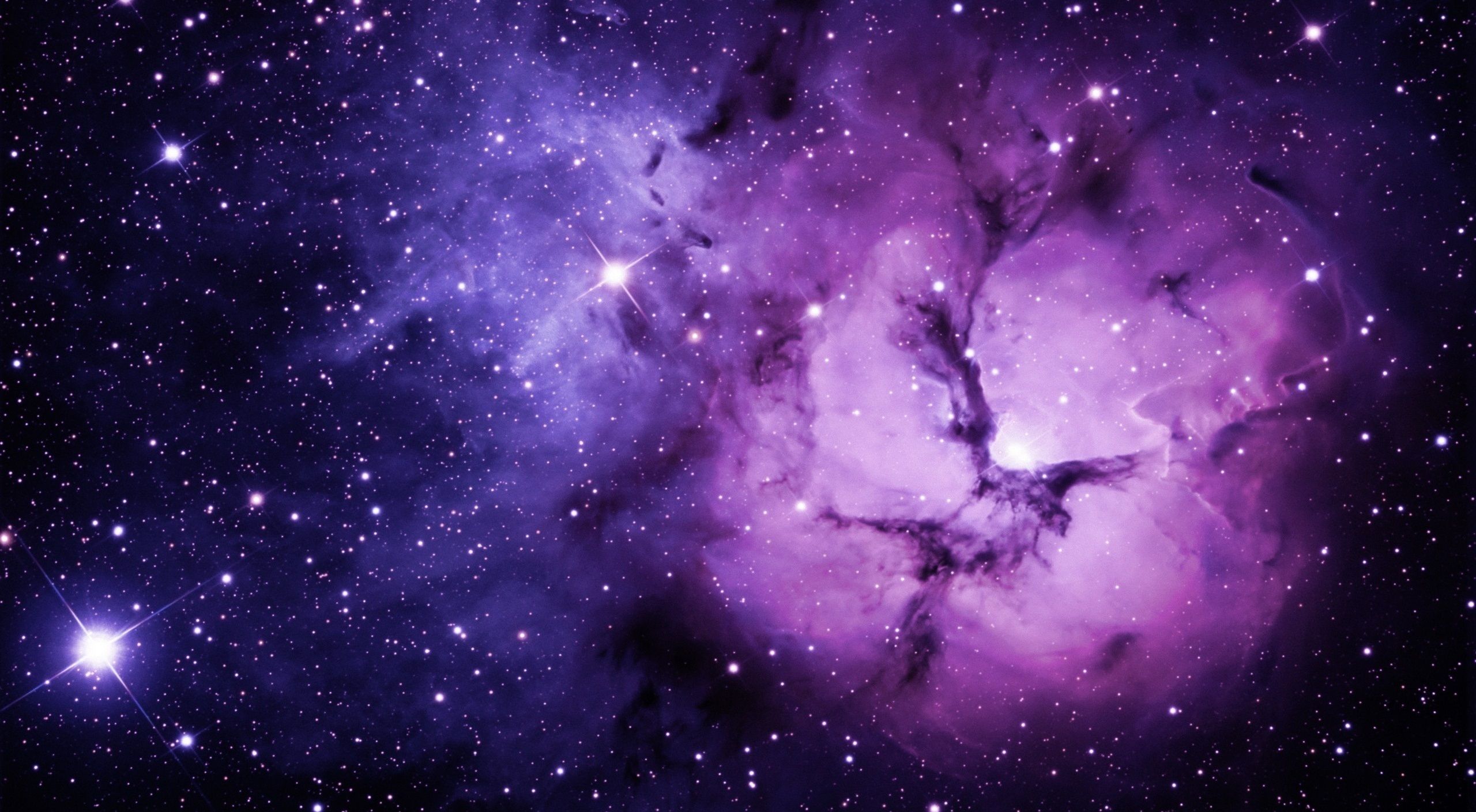 Galassia viola e blu, 2560x1409 QHD, Laptop
