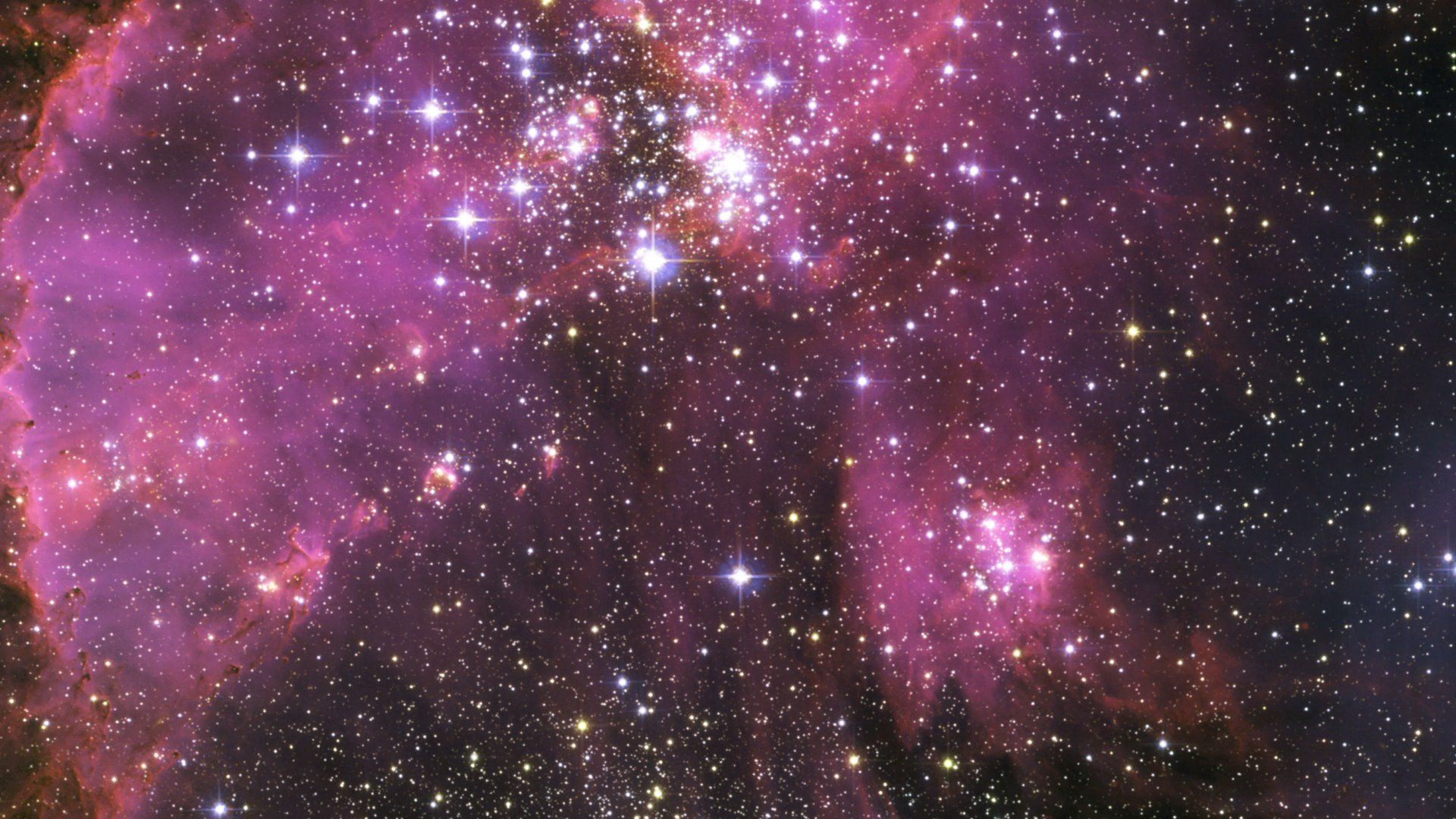 Galassia rosa e viola, 1920x1080 Full HD 1080p, Desktop