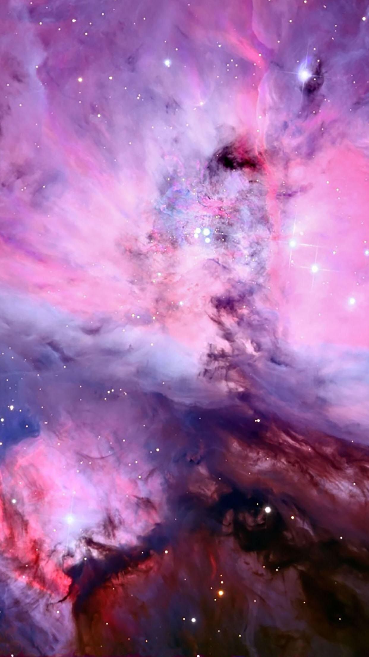 Nebulosa galassia rosa viola, 1242x2208 Verticale, POCO