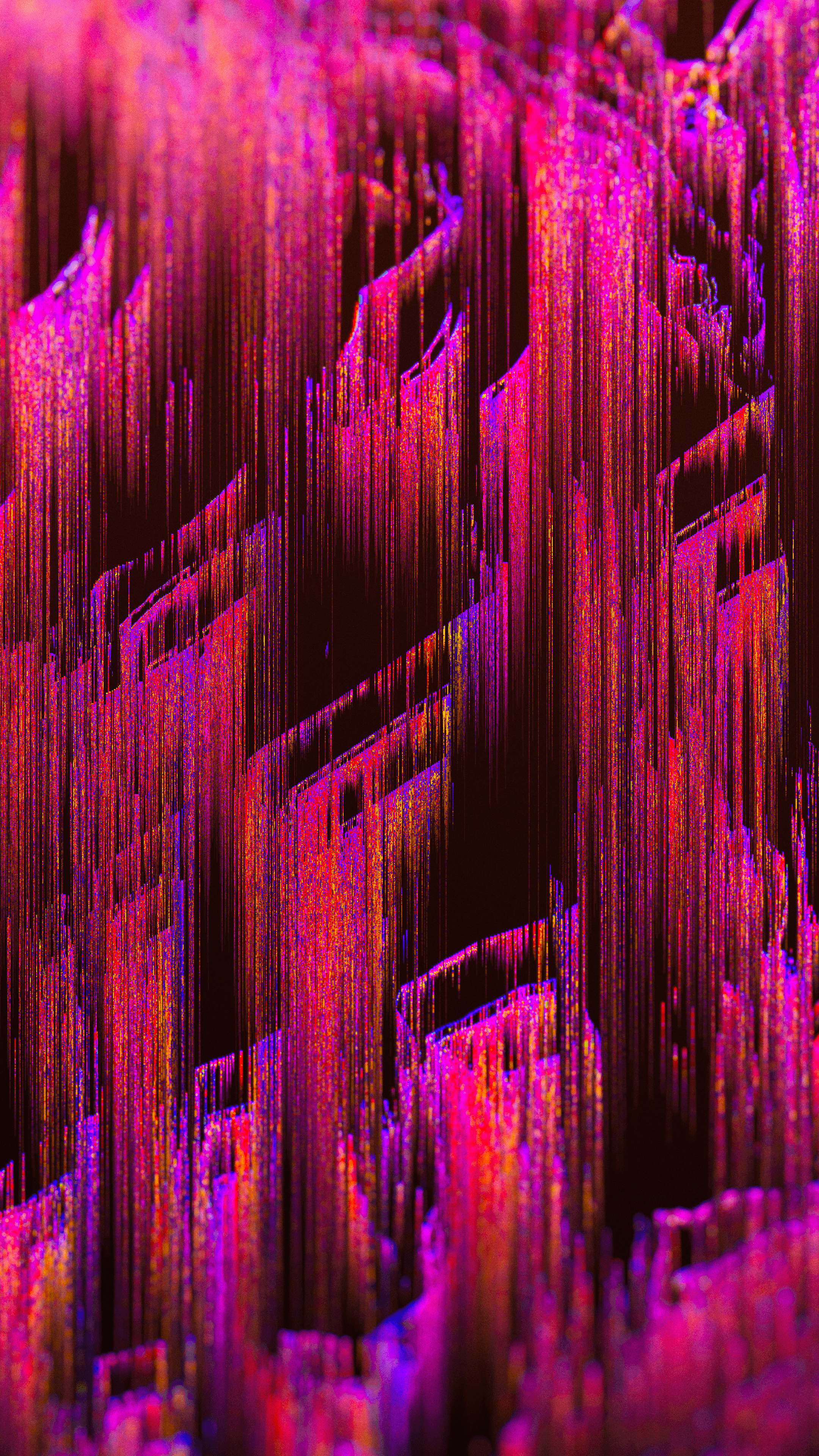 Astrazione digitale rosa e viola, 2160x3840 Full HD Verticale, iPhone