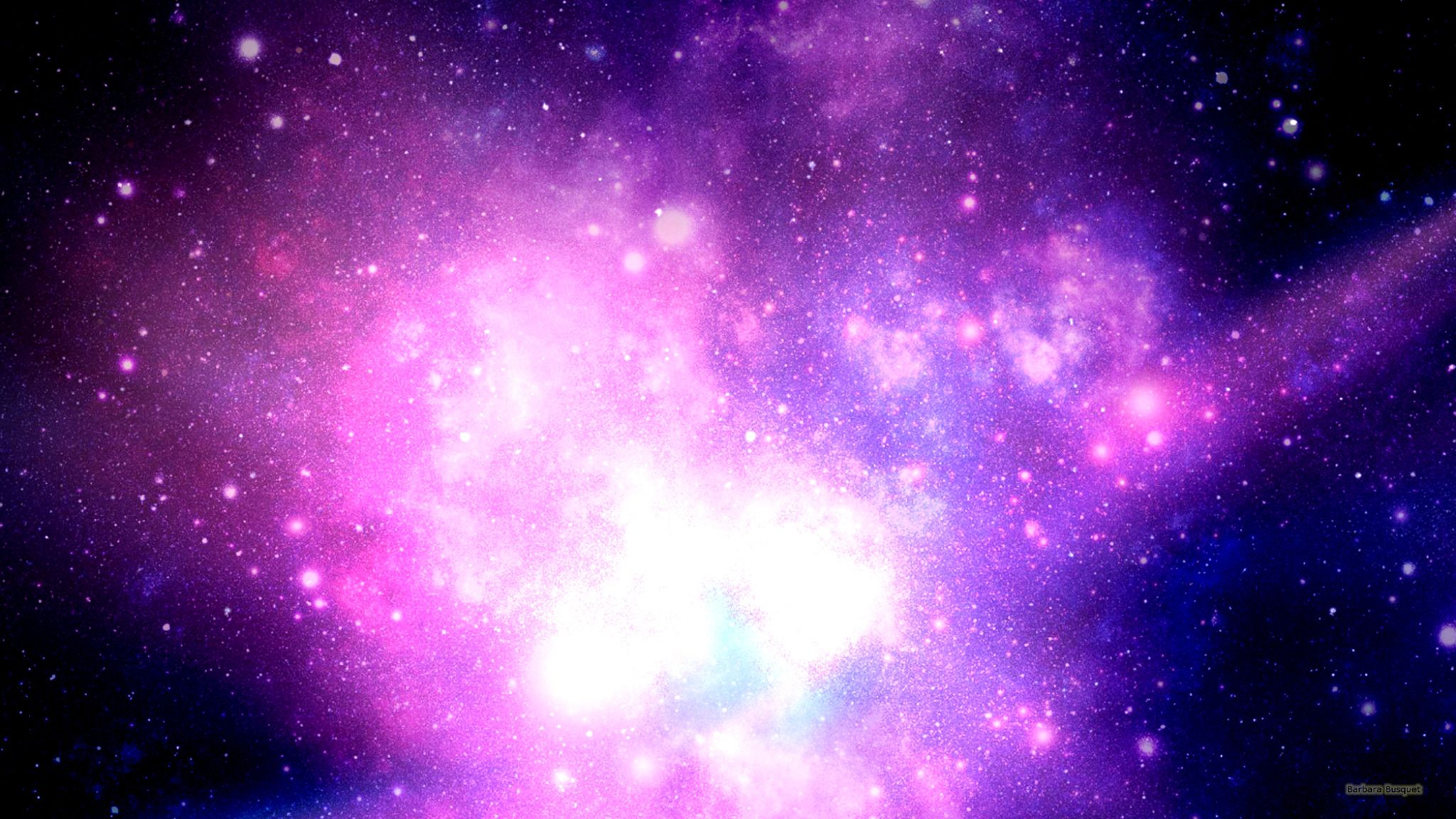 Galassia rosa e viola, 2048x1152 alta risoluzione, Desktop
