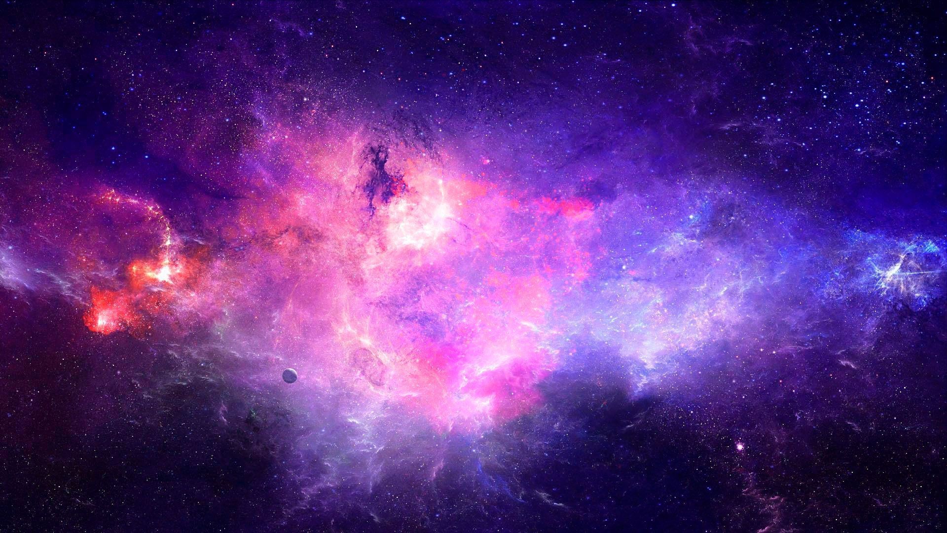 Galassia rosa e viola, 1920x1080 1080p, Desktop
