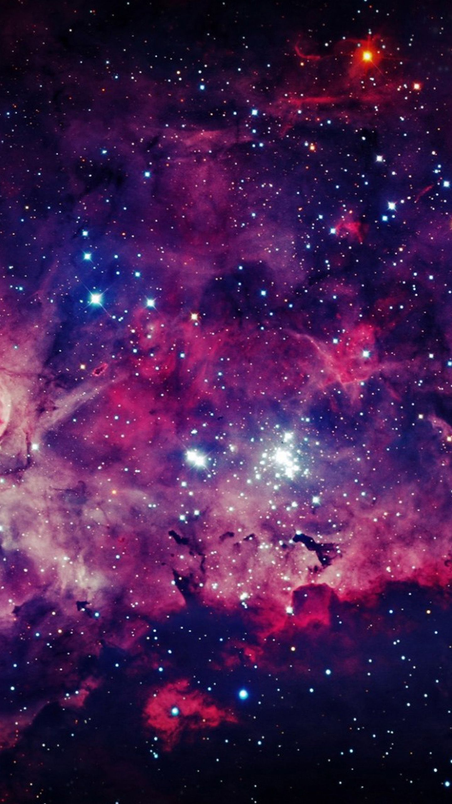 Nebulosa rosa e viola, 1440x2560 Verticale, Mobile