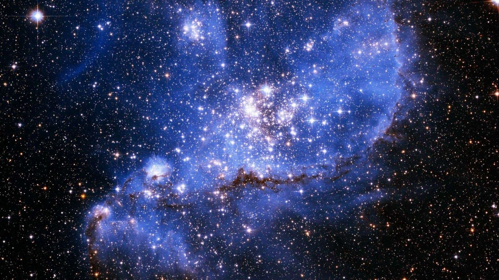 Galassia blu con stelle, 1920x1080 1080p, PC Desktop