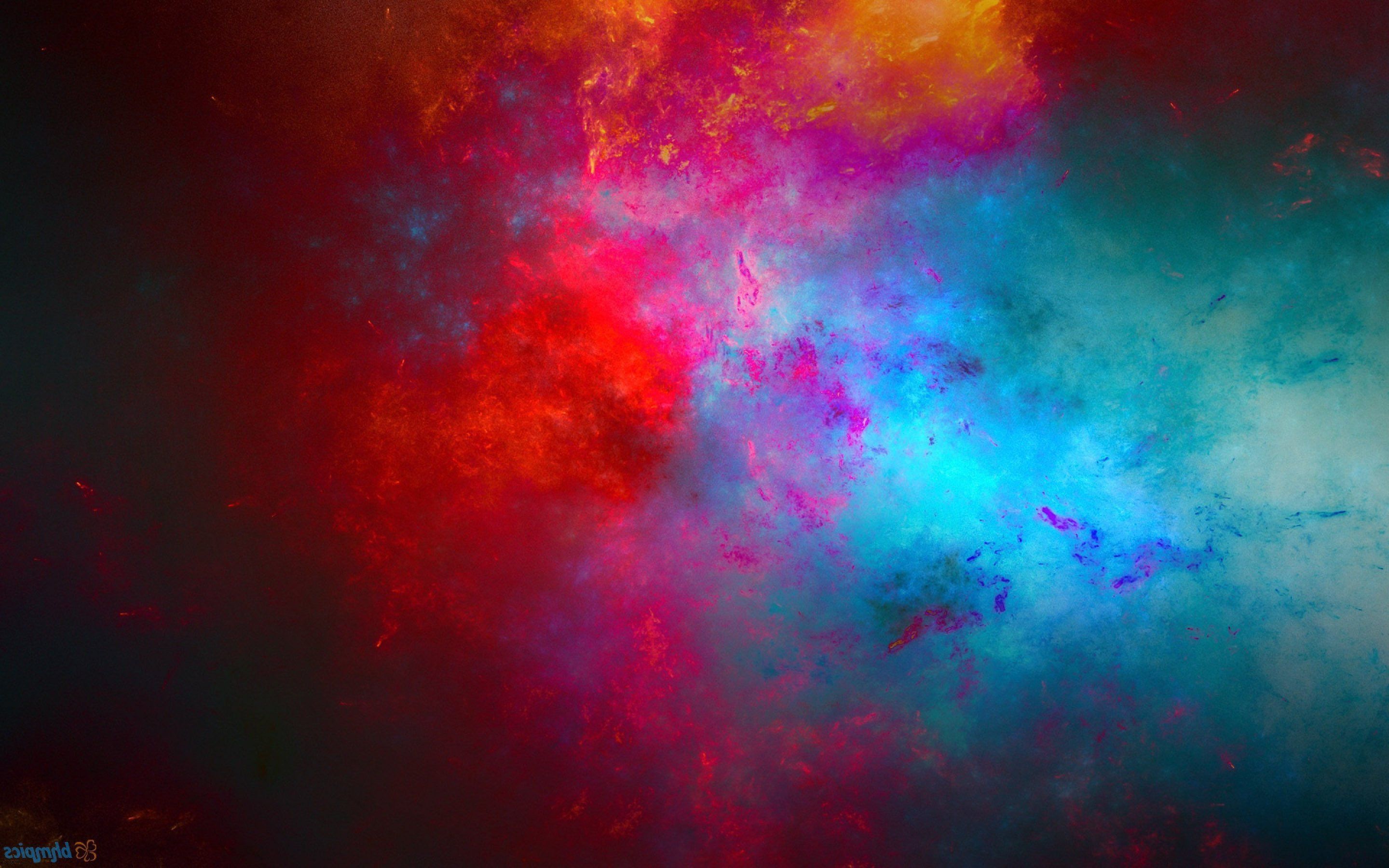 Galassia astratta rossa e blu, 2880x1800 2K+, PC