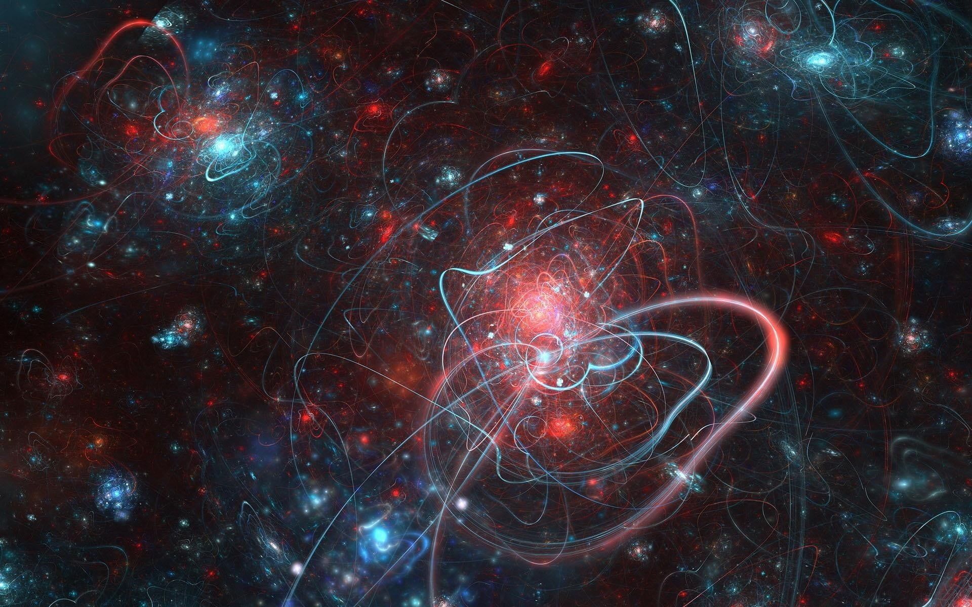 Galassia rossa e blu astratta, 1920x1200 Full HD+ WUXGA, PC Desktop