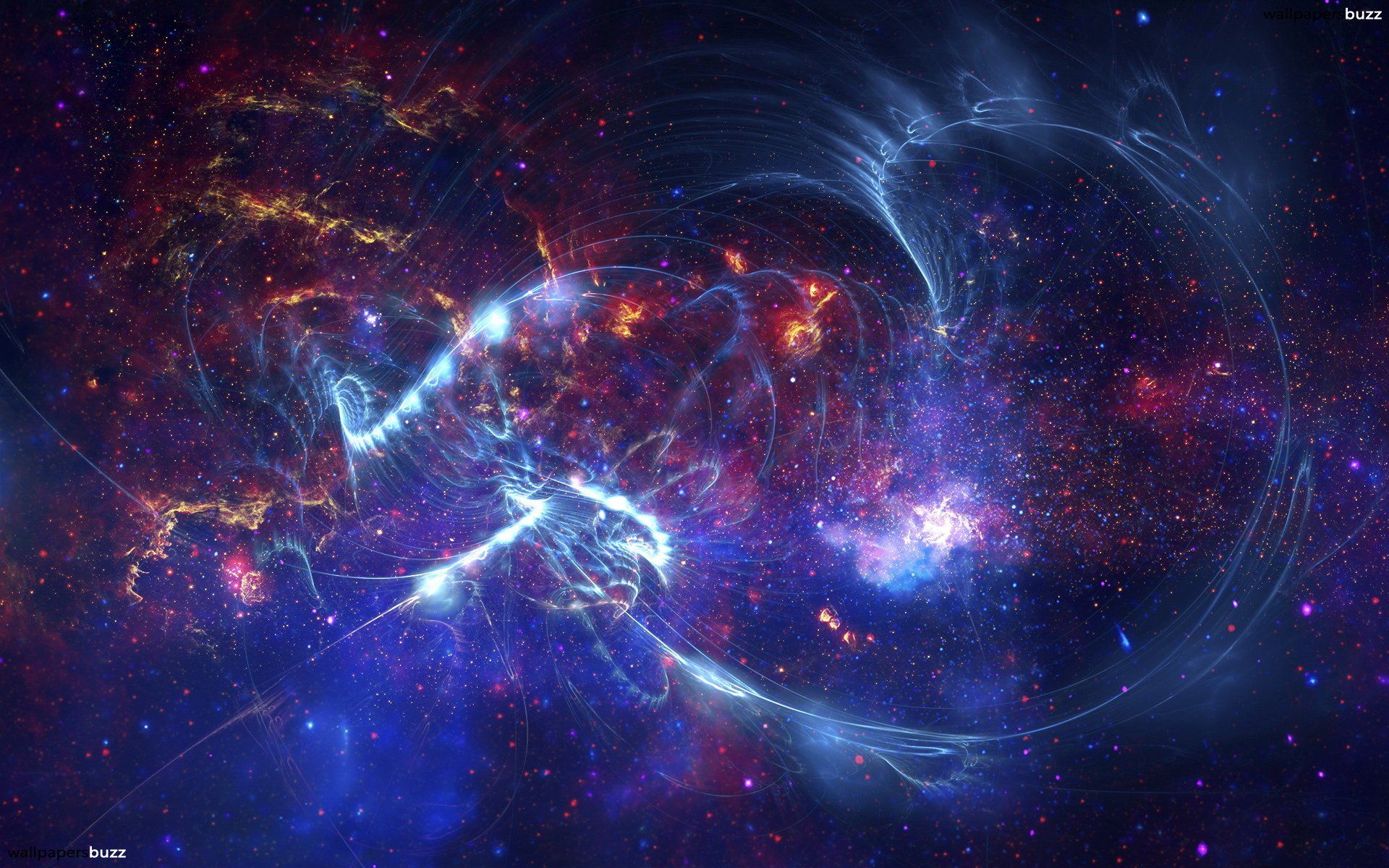 Galassia rossa e blu, 1920x1200 WUXGA, Desktop