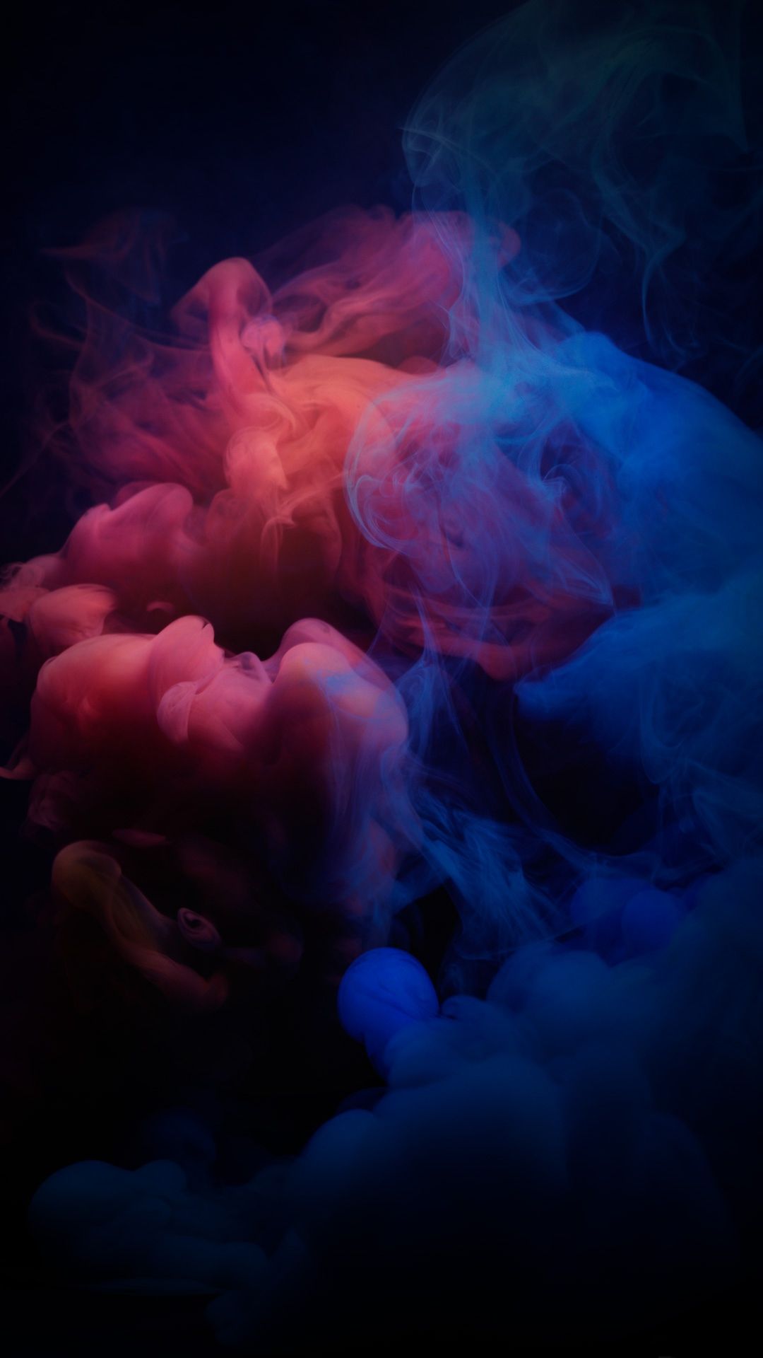 Fumo rosso e blu scuro, 1080x1920 Verticale, Samsung Galaxy