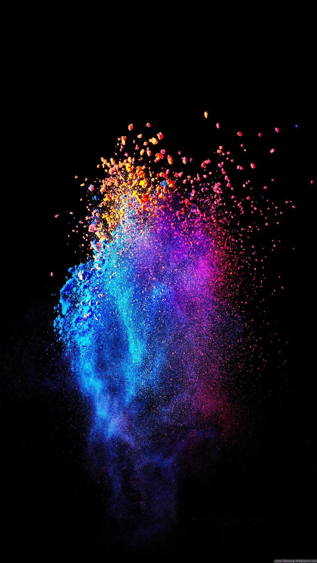 Esplosione particelle colorate, 1080x1920 Verticale, Mobile