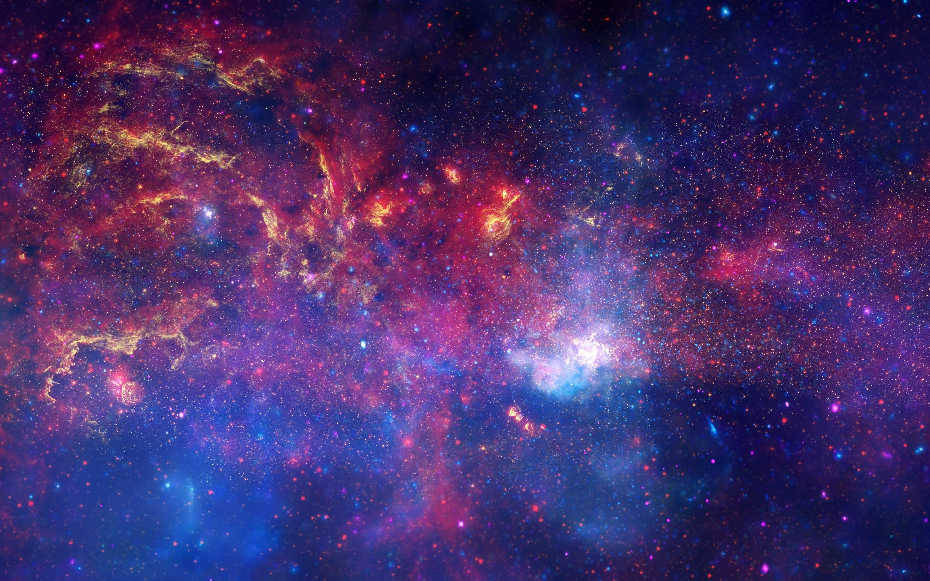 Galassia rossa e blu, 3000x1875 2K+, PC