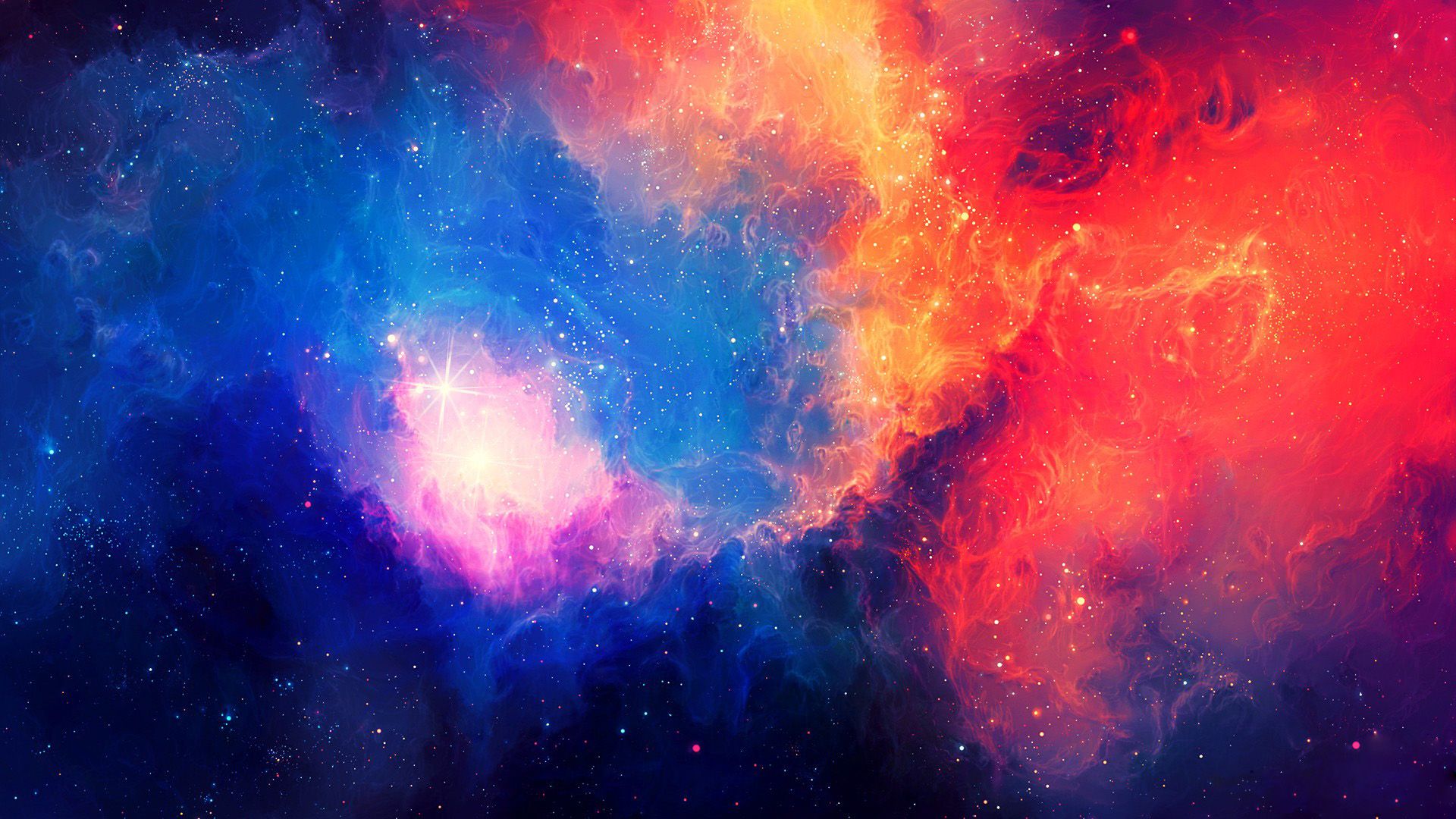 Galassia rossa e blu, 1920x1080 Full HD 1080p, PC Desktop