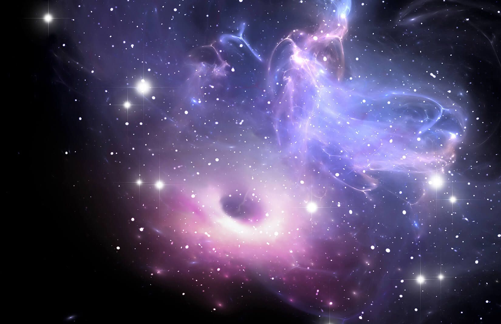 Galassia rosa e blu, 1650x1070 HD Ready, Desktop