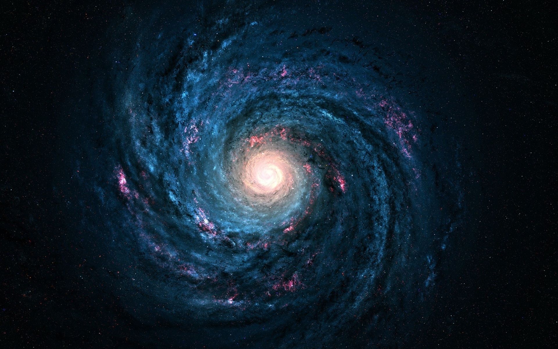 Galassia a spirale blu, 1920x1200 Full HD+, iMac