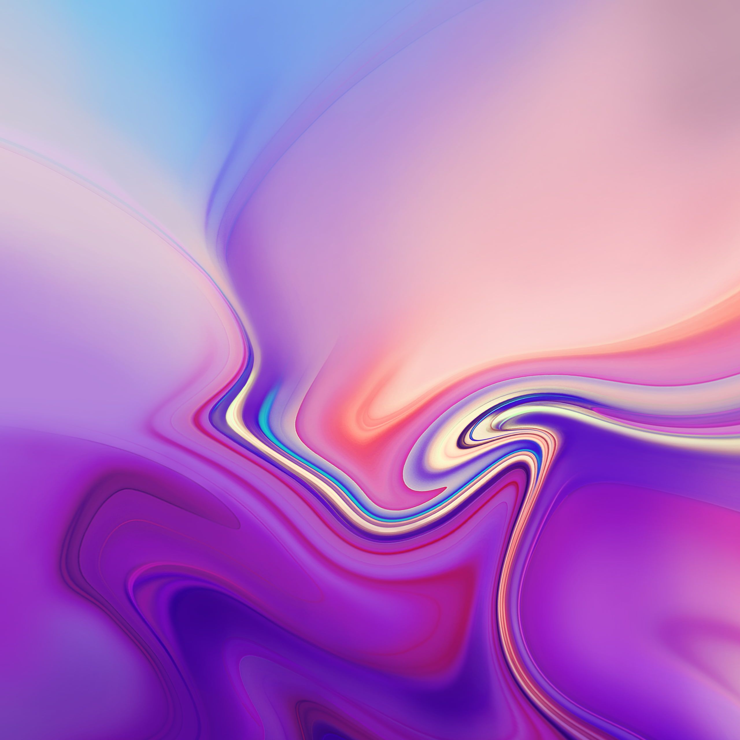 Onde sfumate viola e blu, 2560x2560 2K+, Laptop