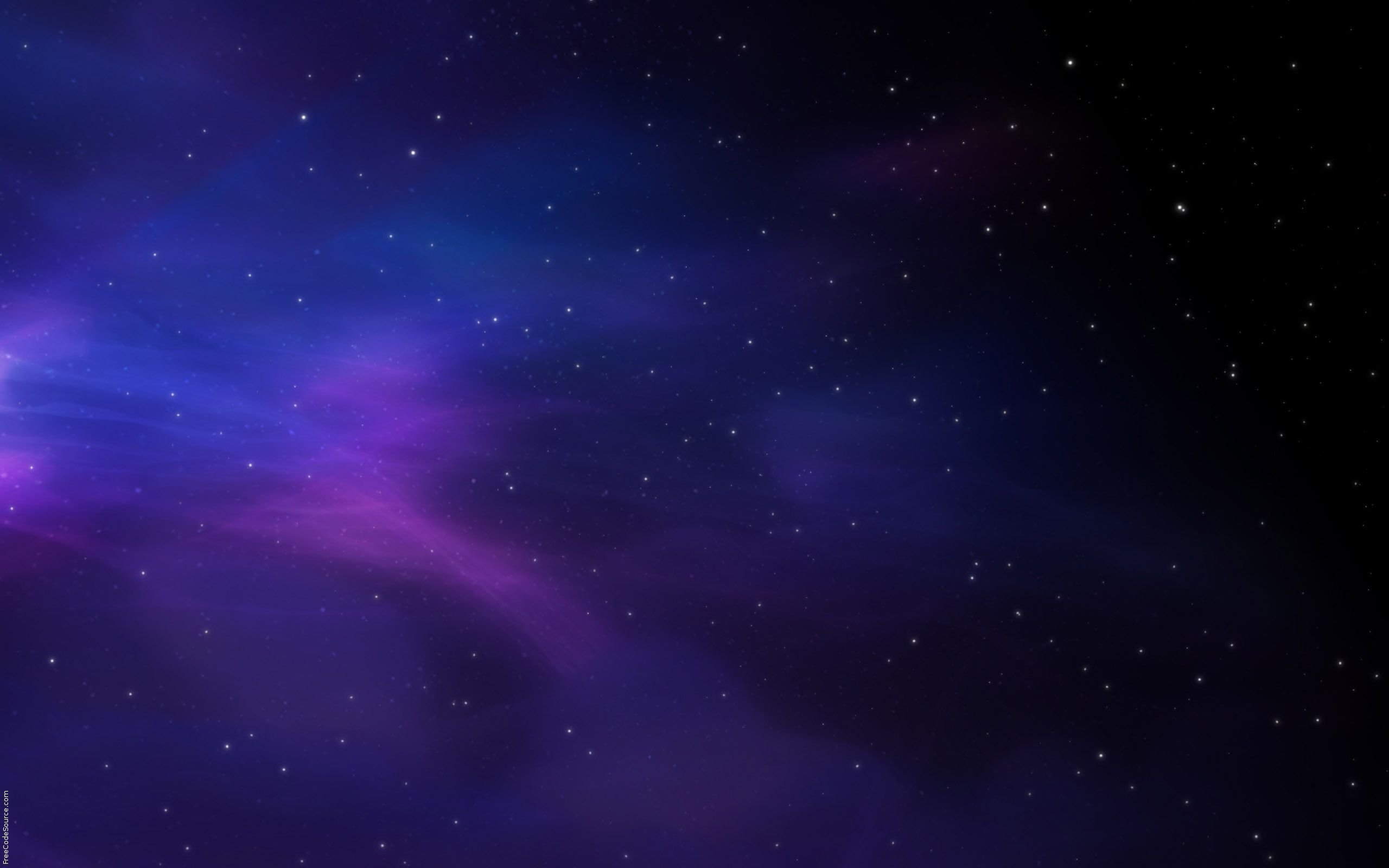 Galassia sfumata viola blu, 2560x1600 2K, Desktop