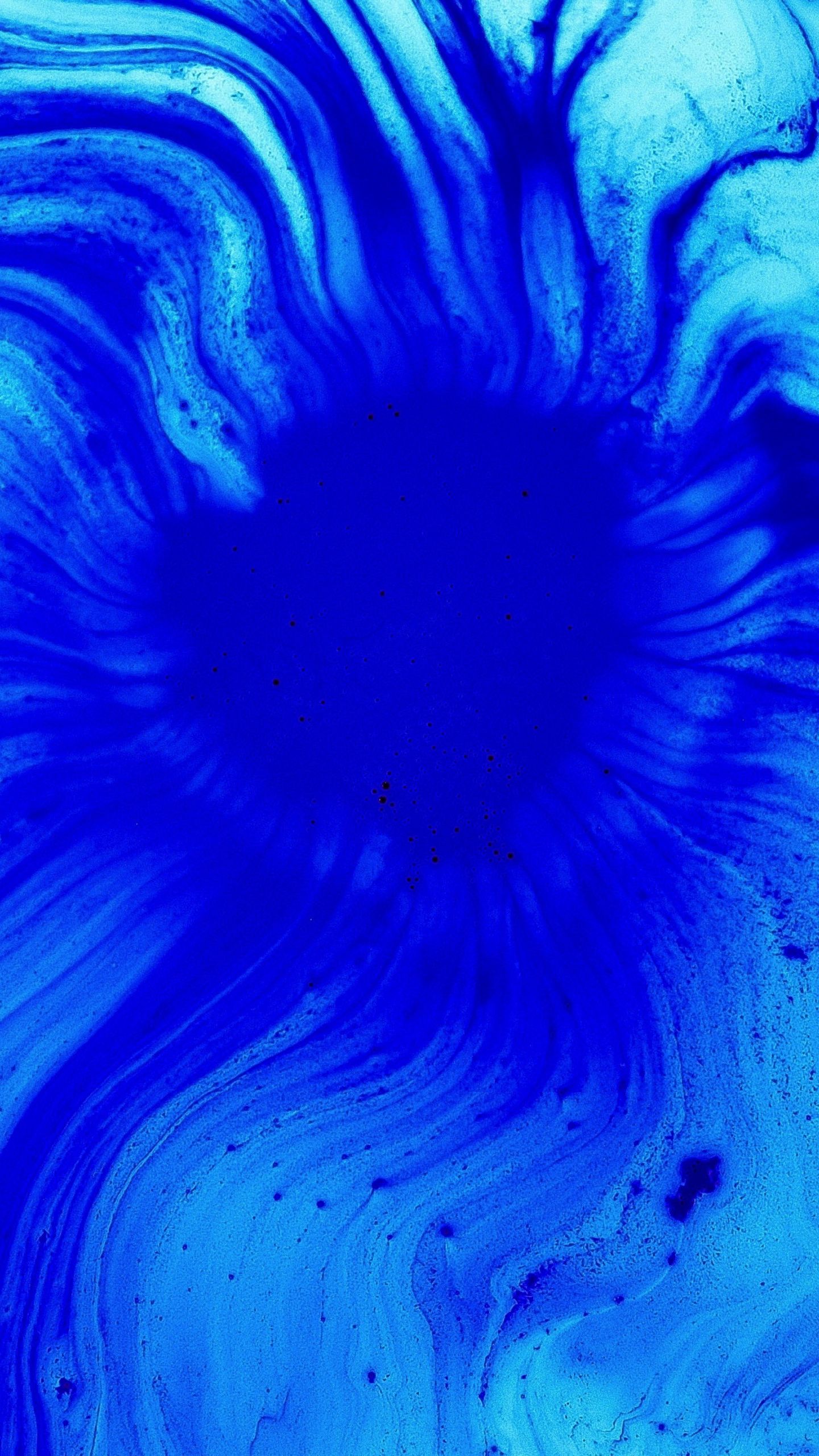 Vortice fluido blu astratto, 1440x2560 Verticale, Telefono
